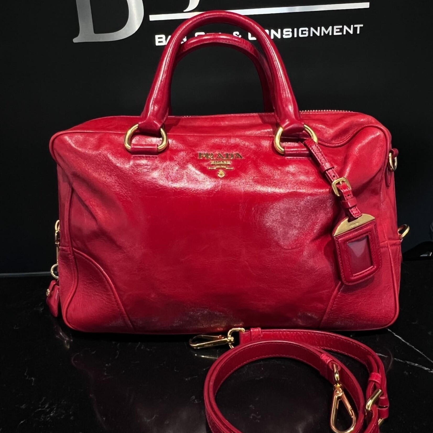 Prada SOLD- Prada Red Handbag