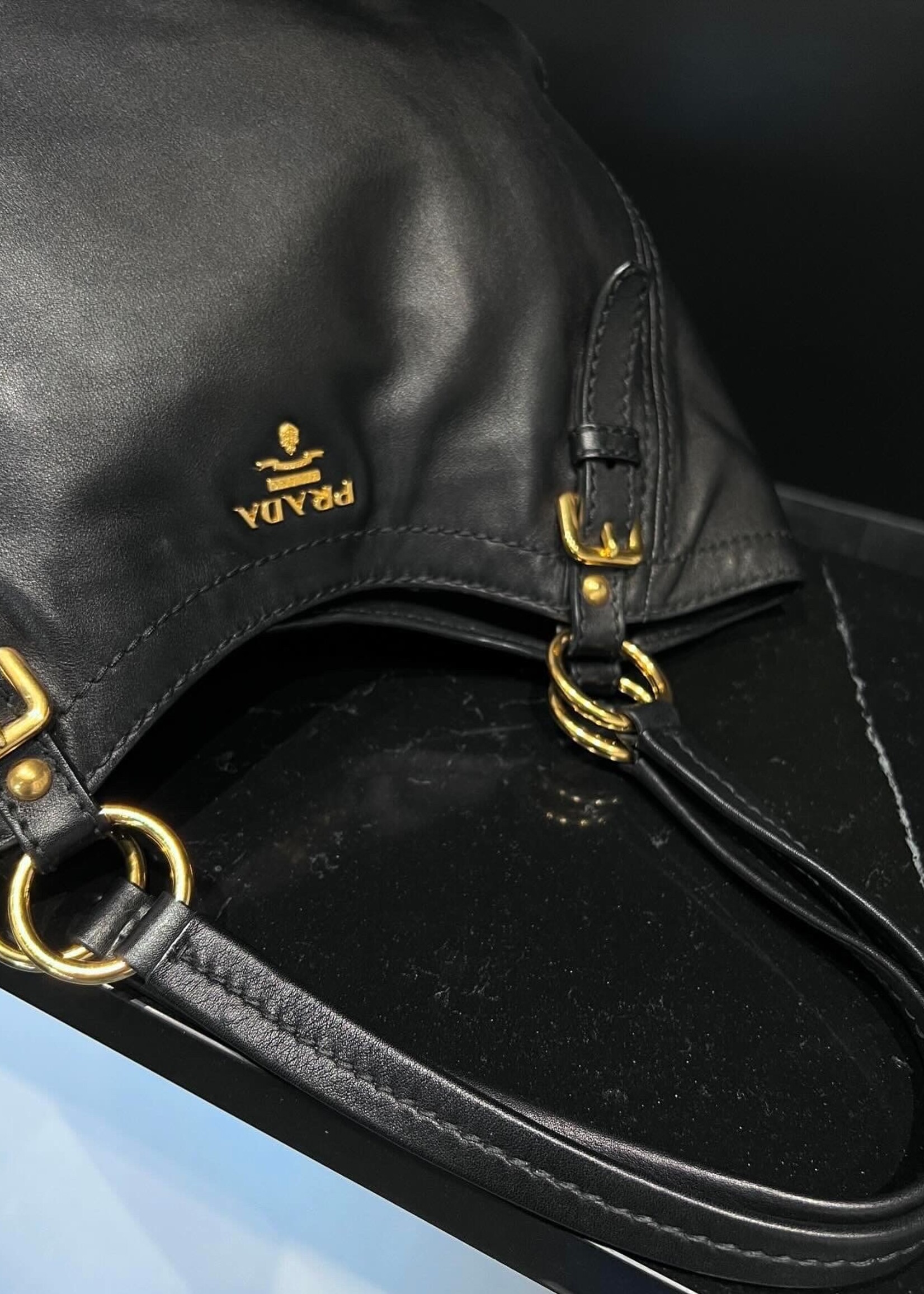 Prada SOLD- Prada Hobo Black Bag