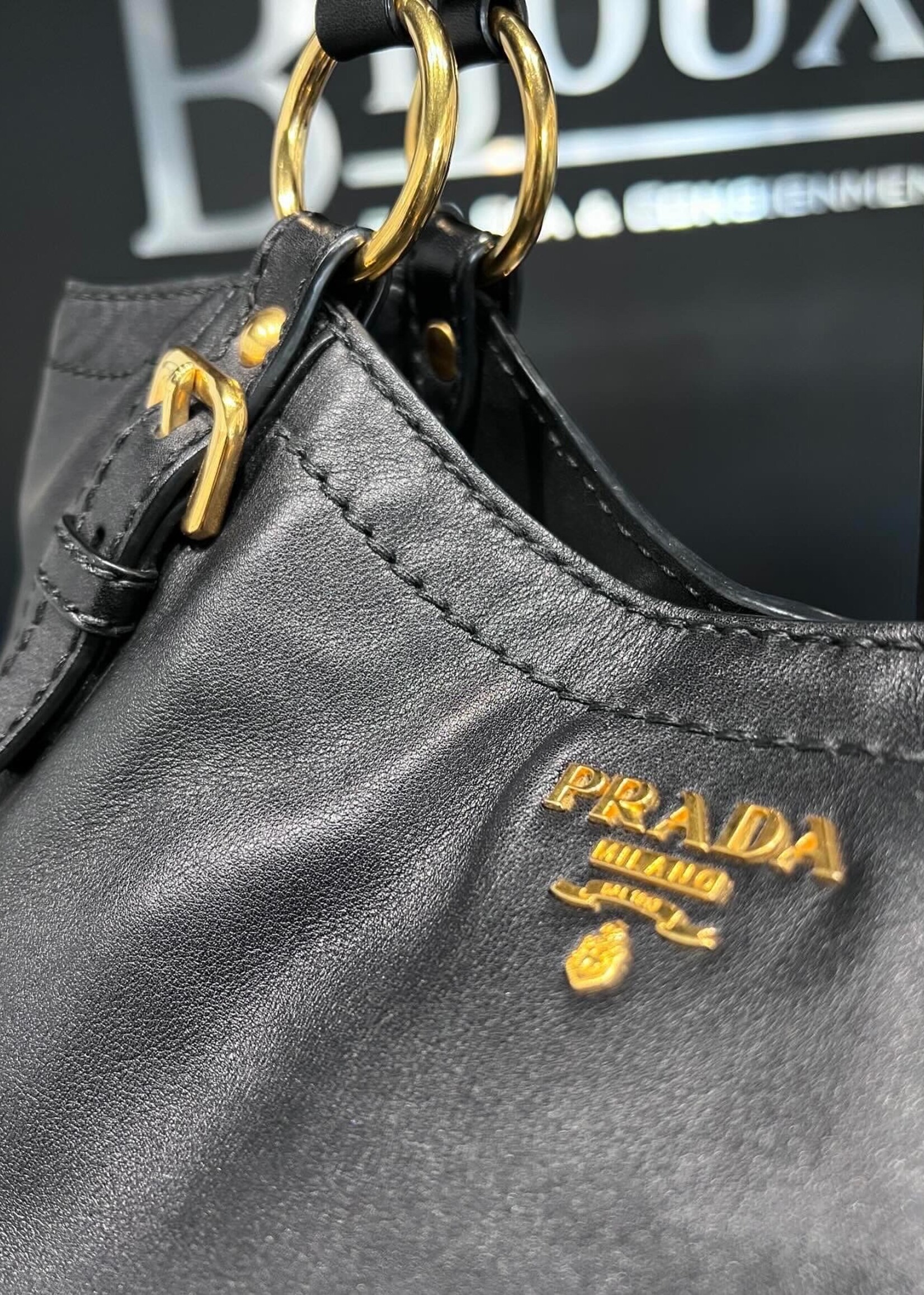 Prada SOLD- Prada Hobo Black Bag