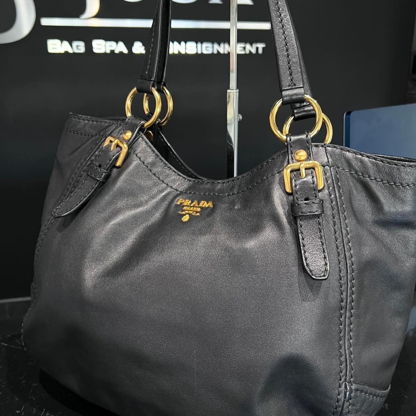 Prada SOLD- Prada Hobo Black Bag