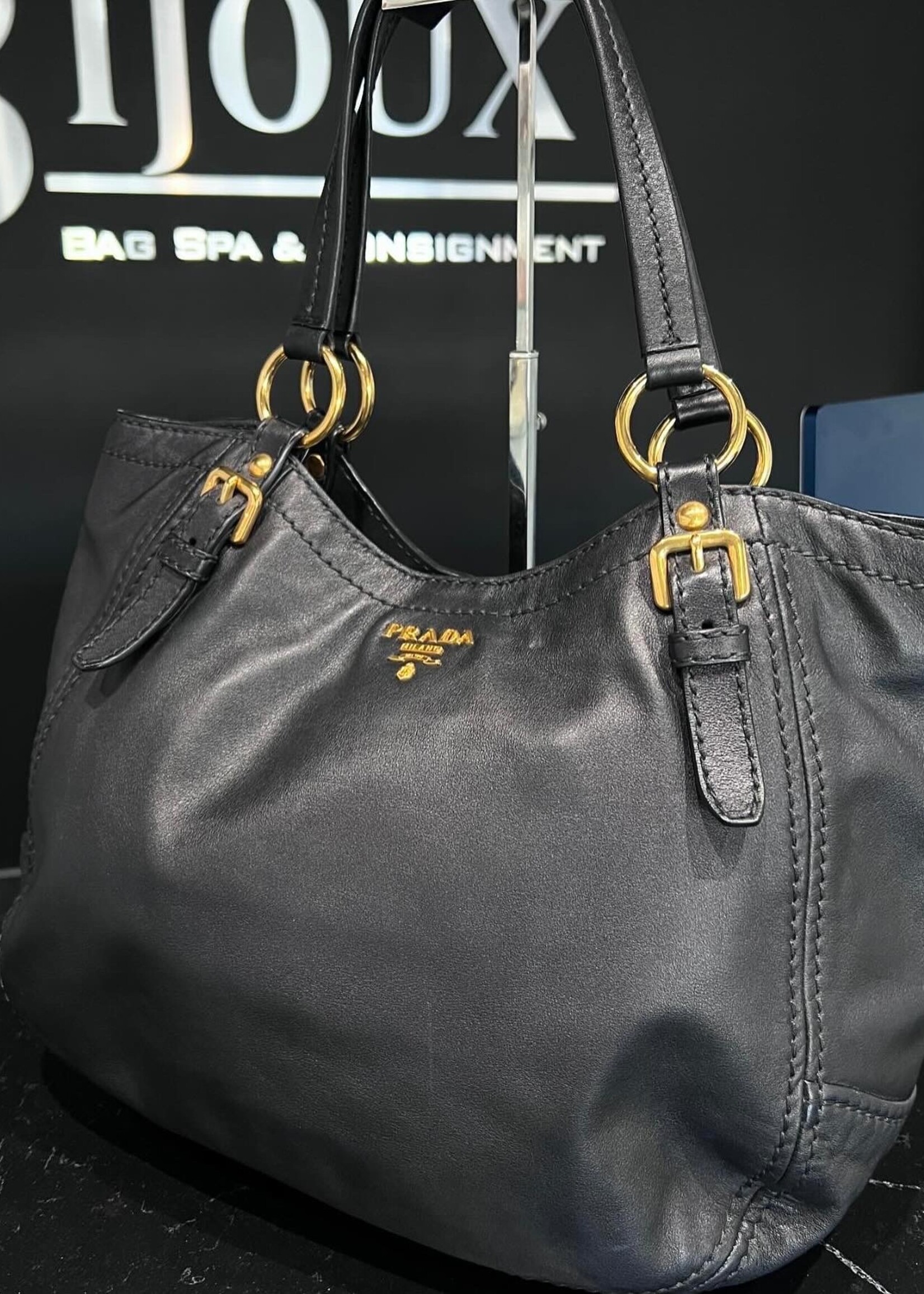 Prada SOLD- Prada Hobo Black Bag