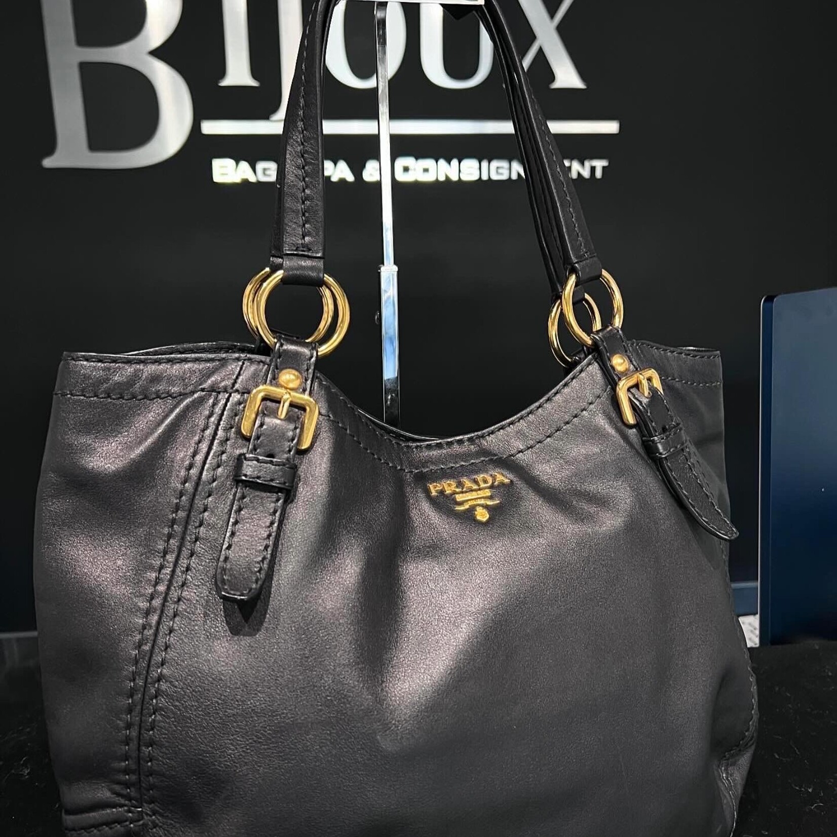 Prada SOLD- Prada Hobo Black Bag