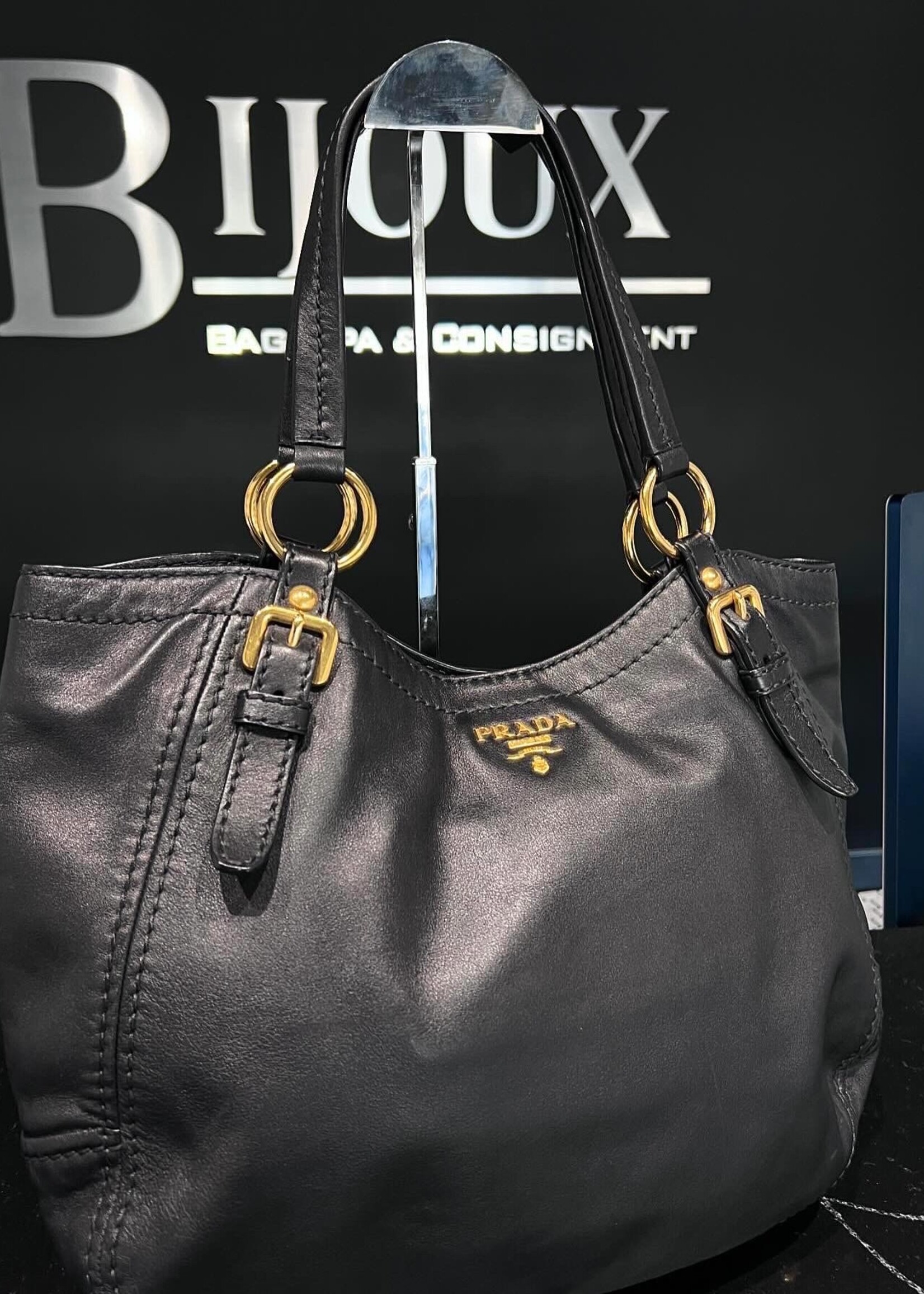 Prada SOLD- Prada Hobo Black Bag