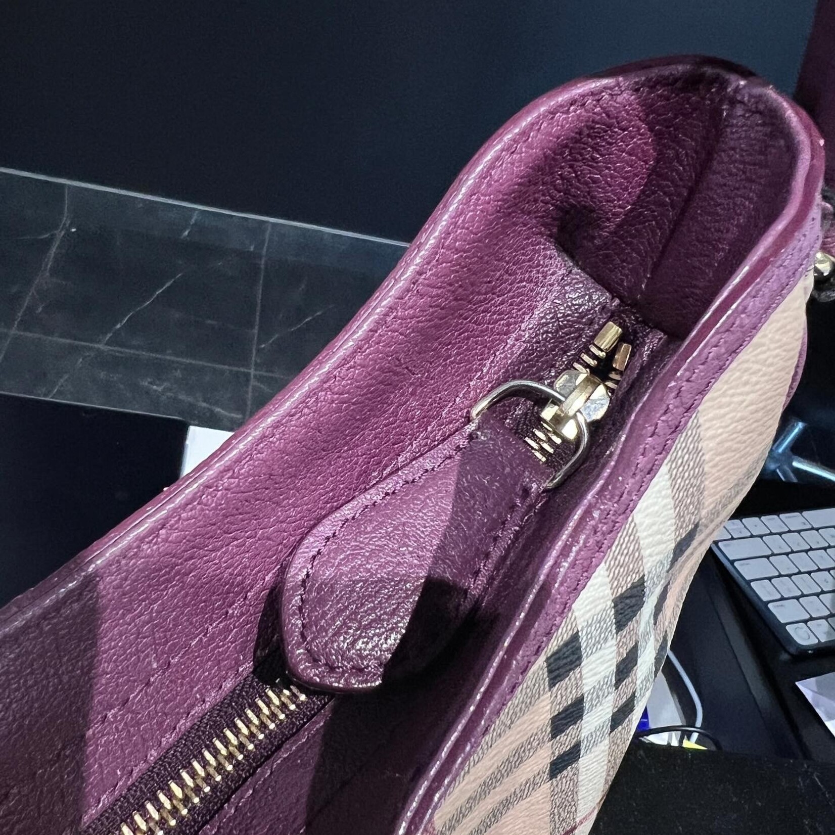 Burberry SOLD - Burberry Haymarket Tote