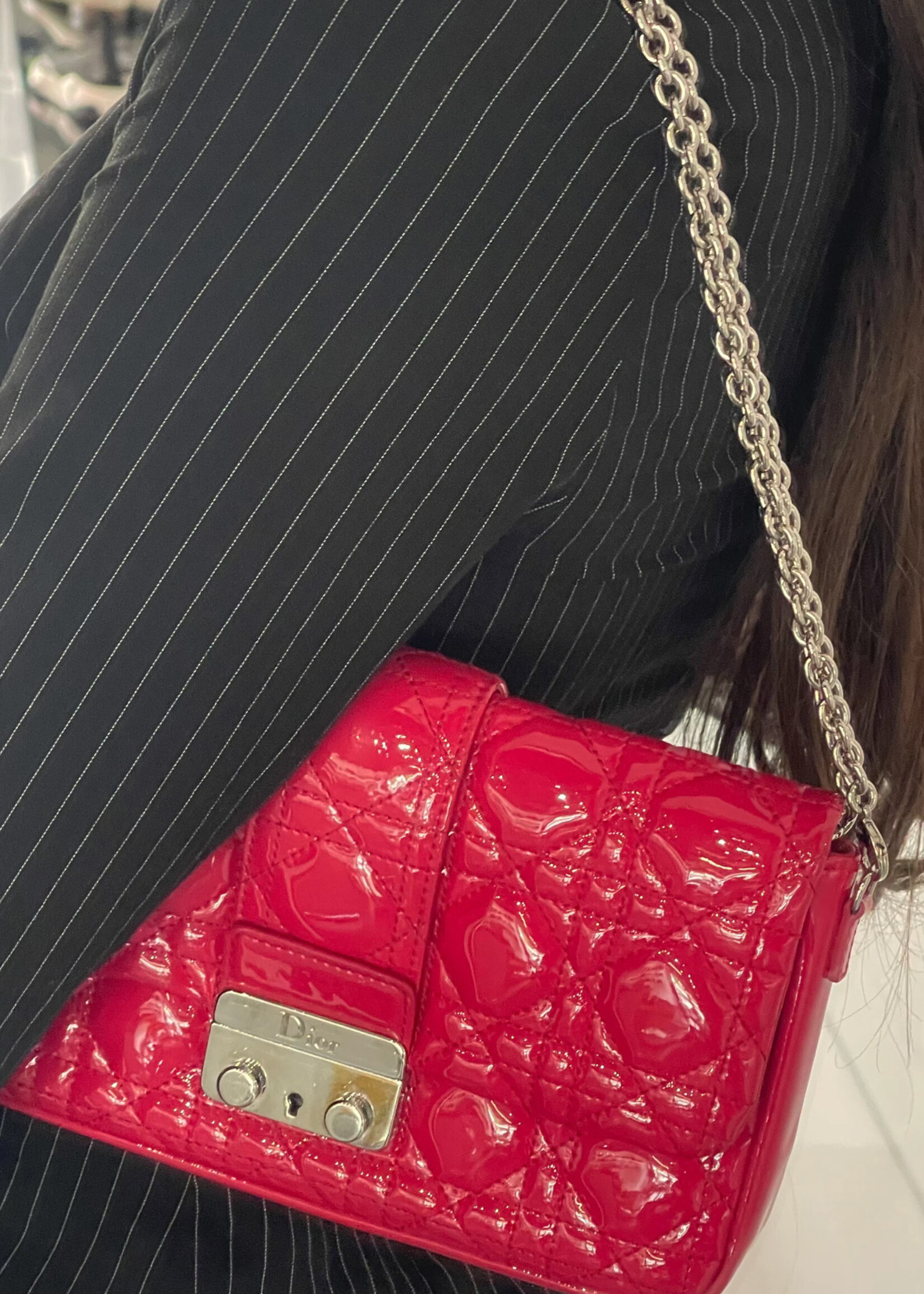 Christian Dior SOLD- Christian Dior Cannage Patent Mini