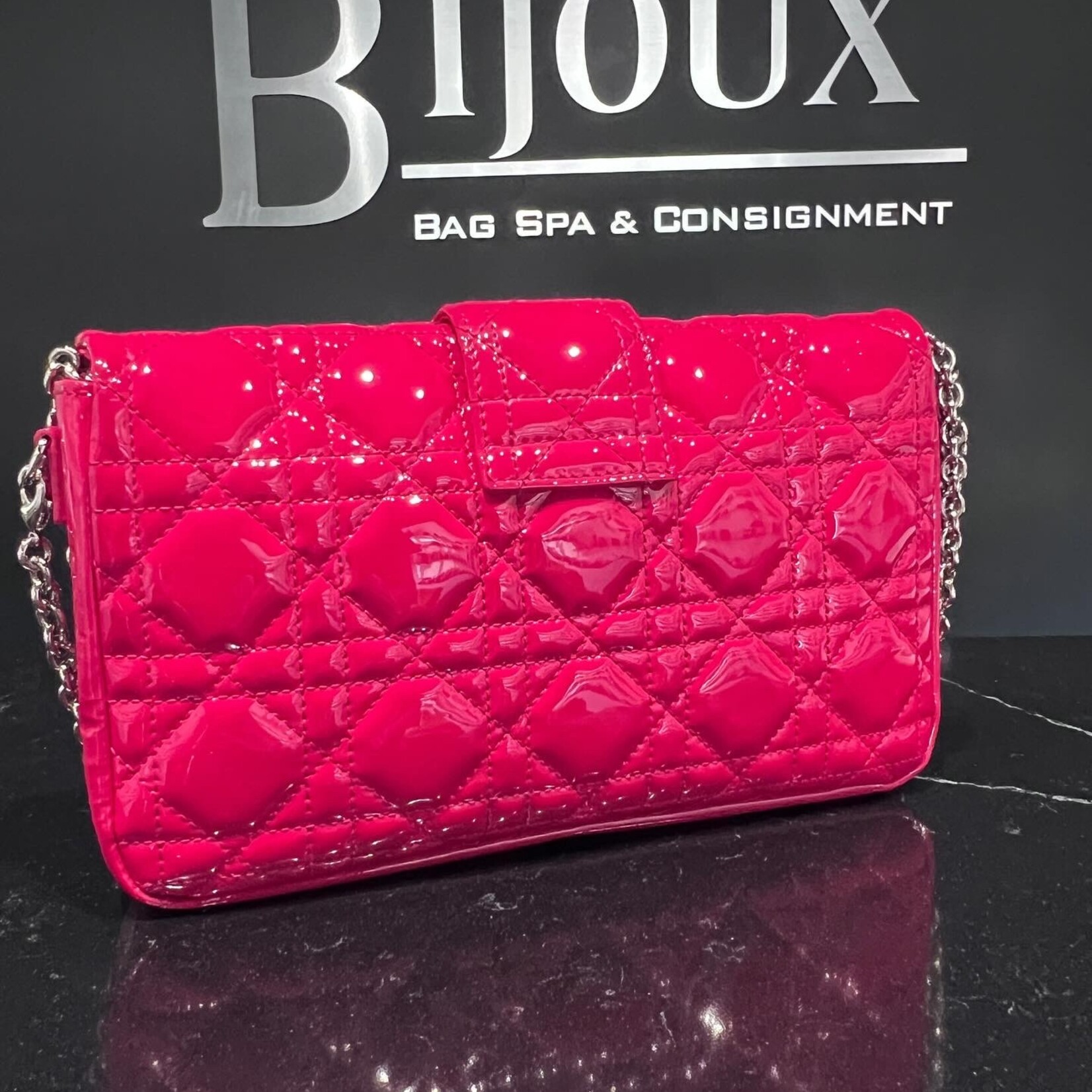 Christian Dior SOLD- Christian Dior Cannage Patent Mini