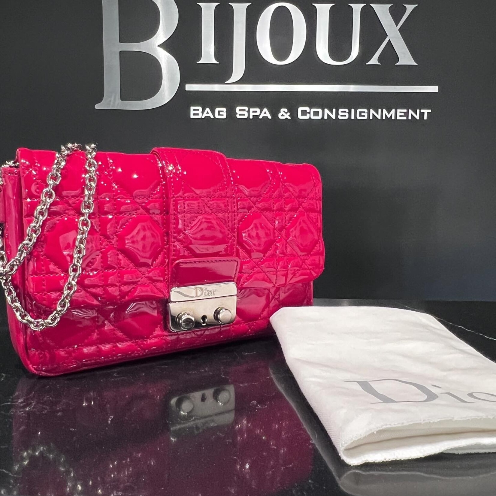 Christian Dior SOLD- Christian Dior Cannage Patent Mini