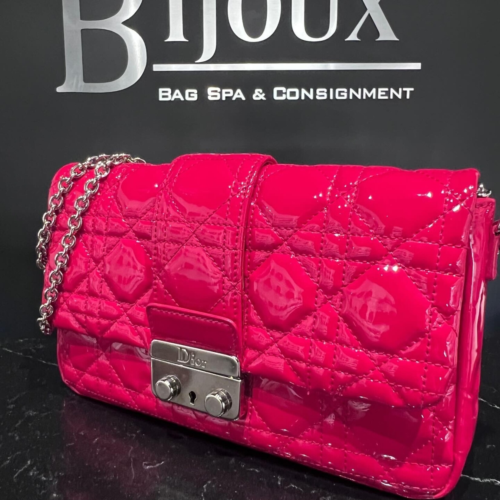 Christian Dior SOLD- Christian Dior Cannage Patent Mini