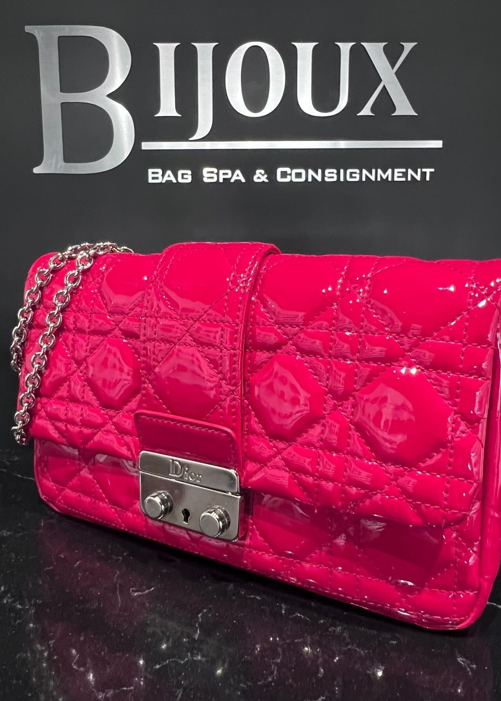 Christian Dior SOLD- Christian Dior Cannage Patent Mini