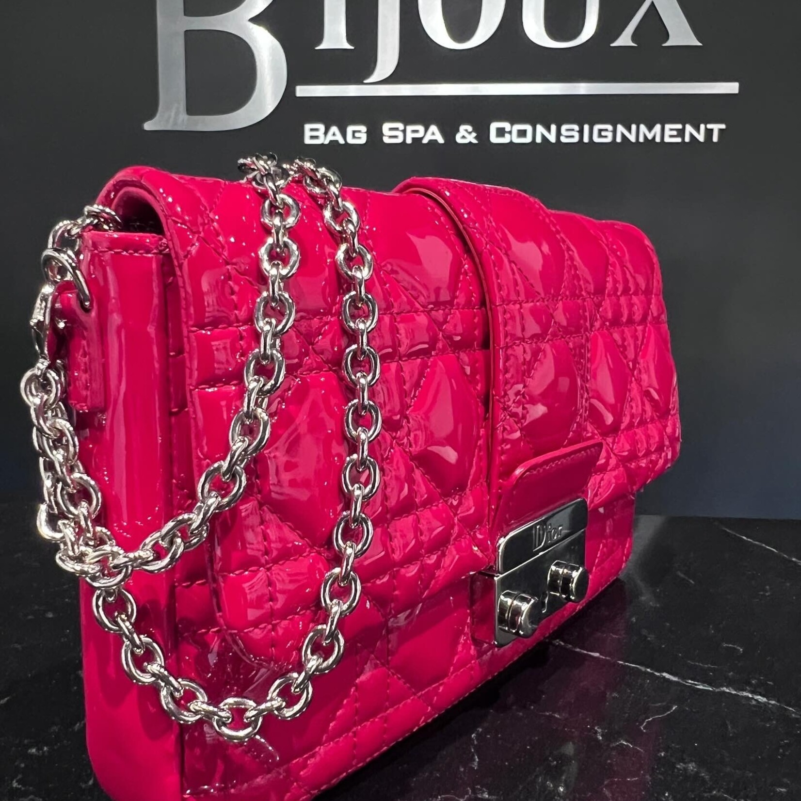 Christian Dior SOLD- Christian Dior Cannage Patent Mini
