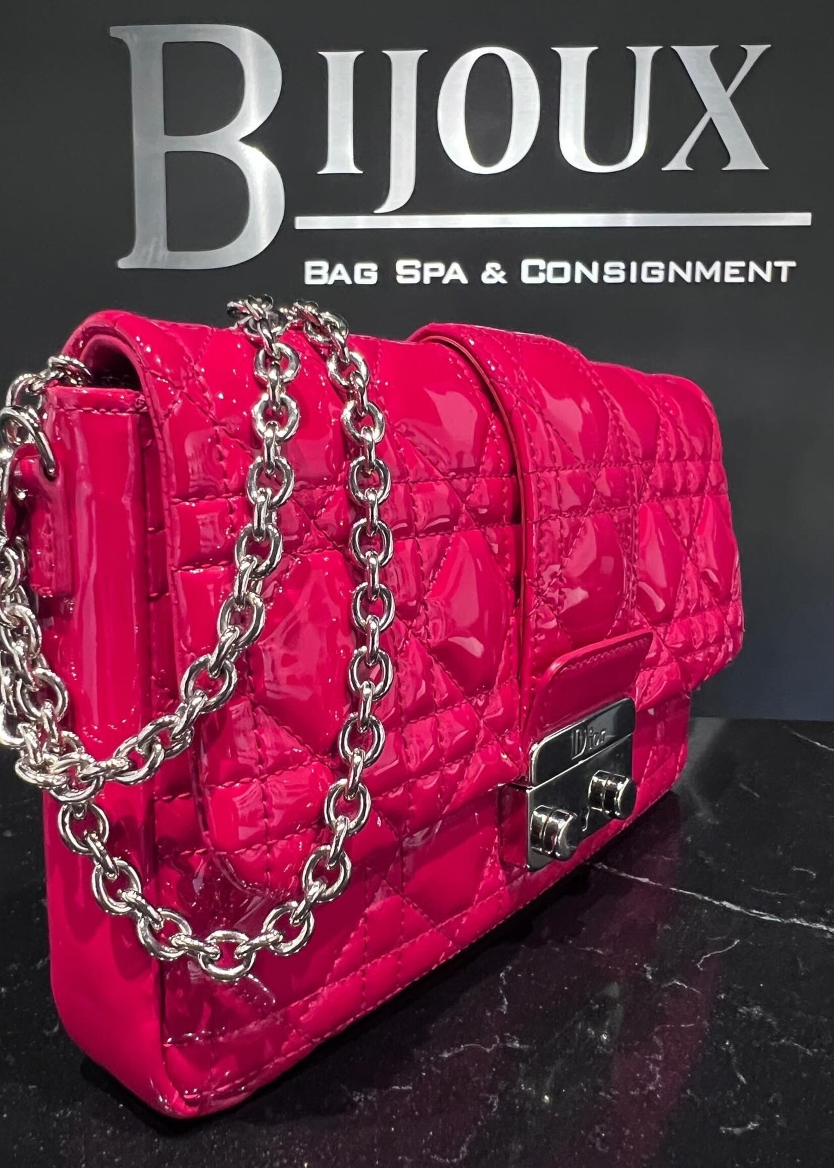 Christian Dior SOLD- Christian Dior Cannage Patent Mini