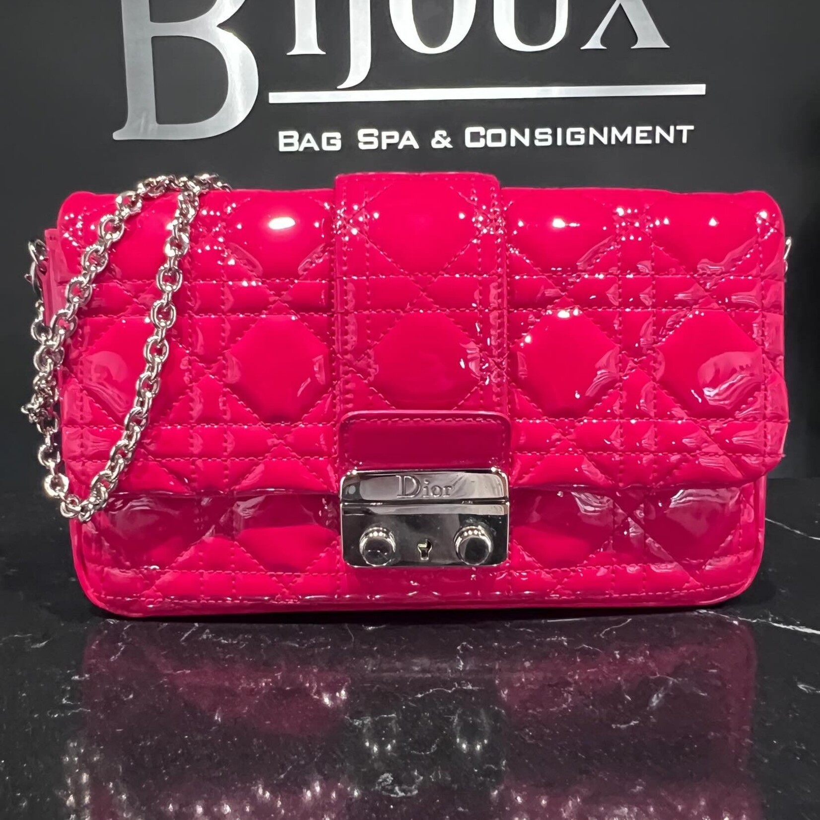 Christian Dior SOLD- Christian Dior Cannage Patent Mini