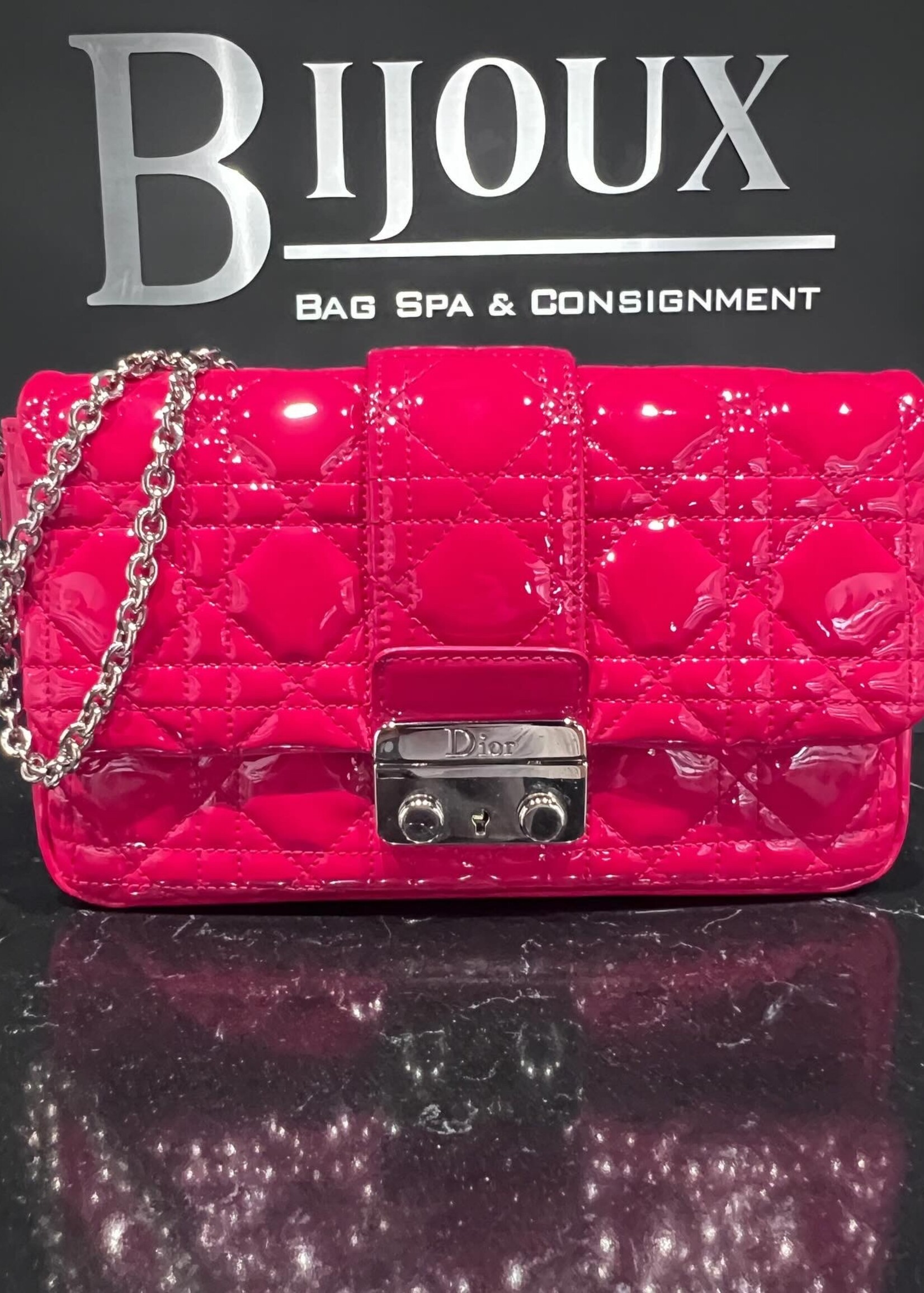 Christian Dior SOLD- Christian Dior Cannage Patent Mini