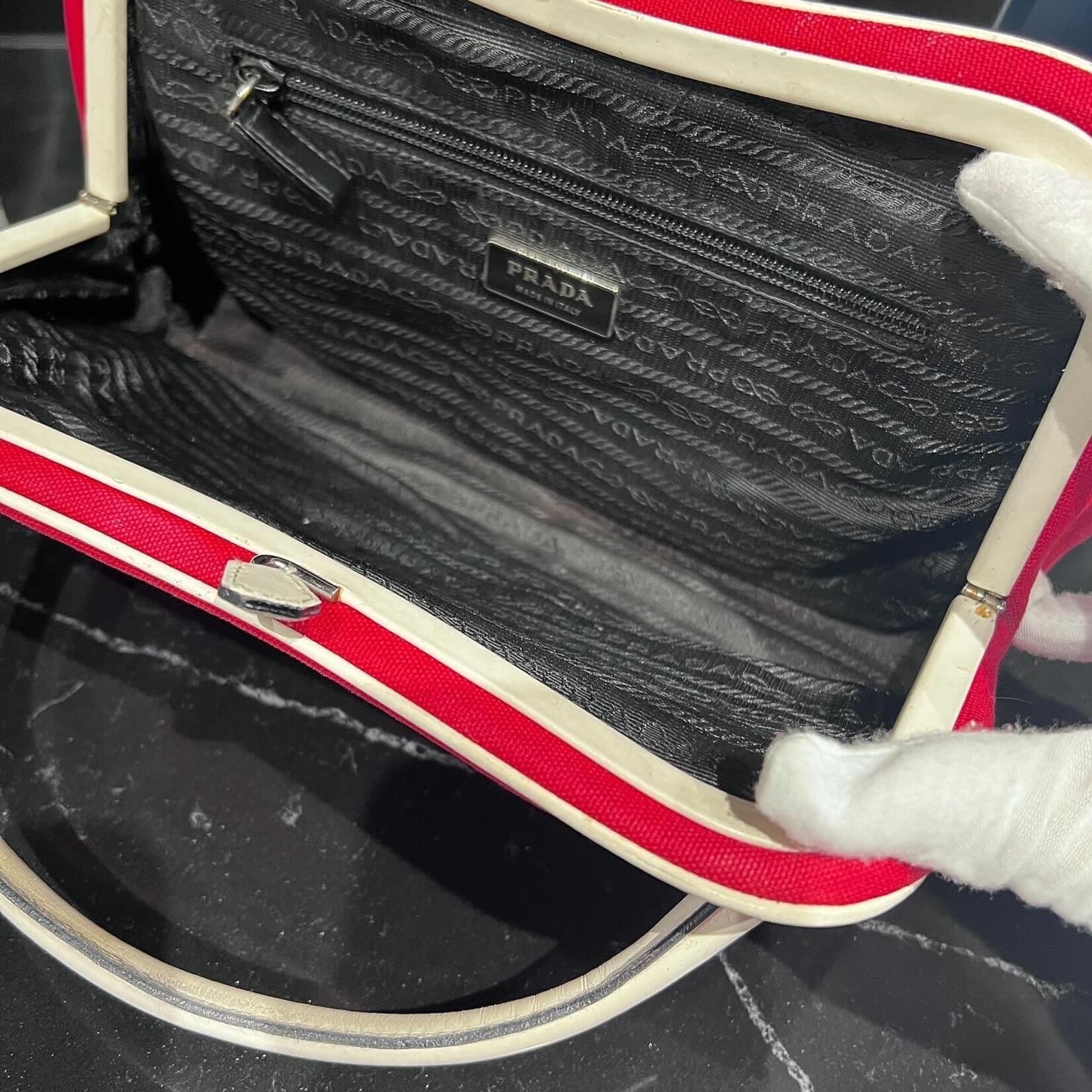 Prada Prada Canapa Red Purse