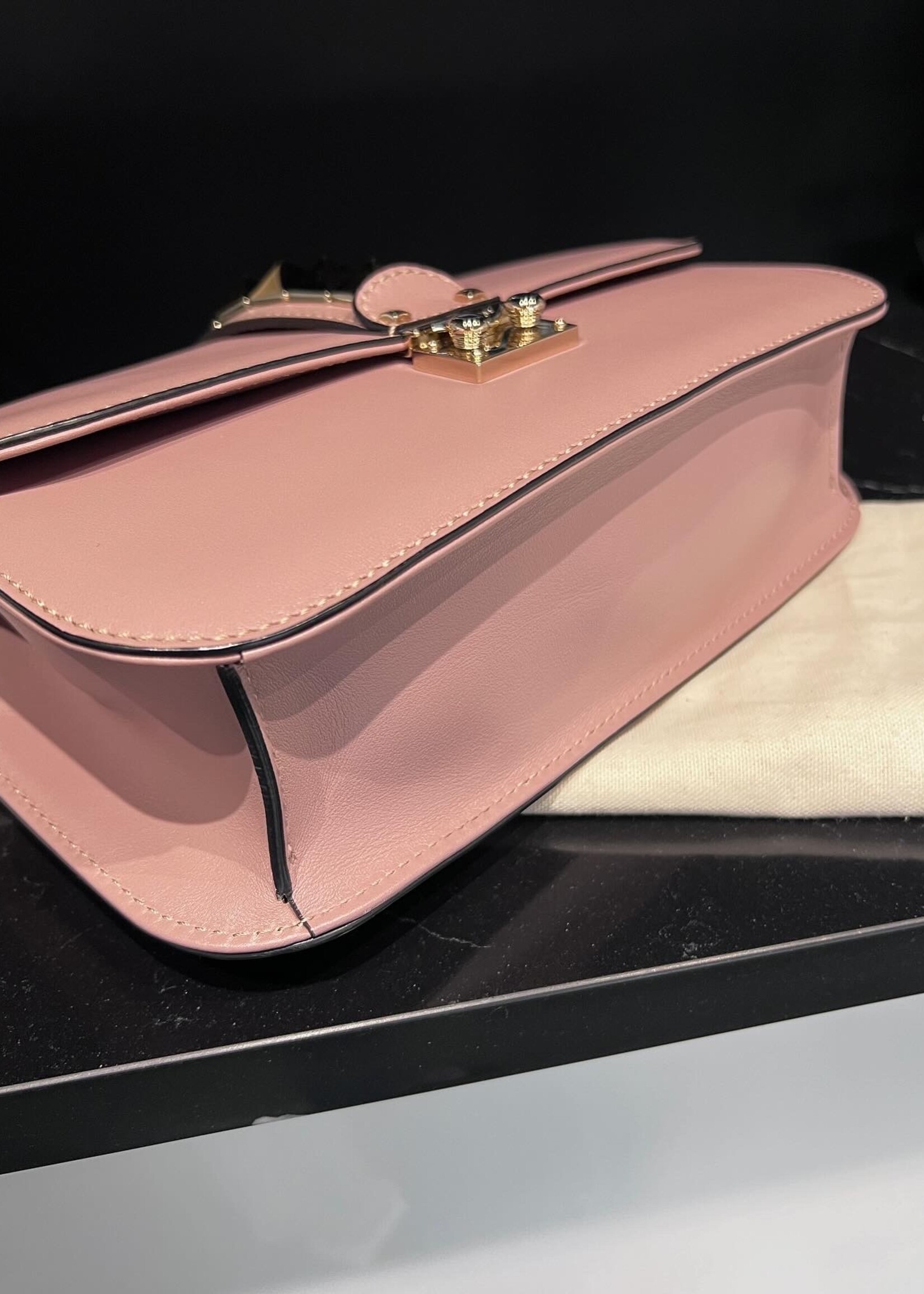 Valentino SOLD- Valentino Medium Glam Lock Nude