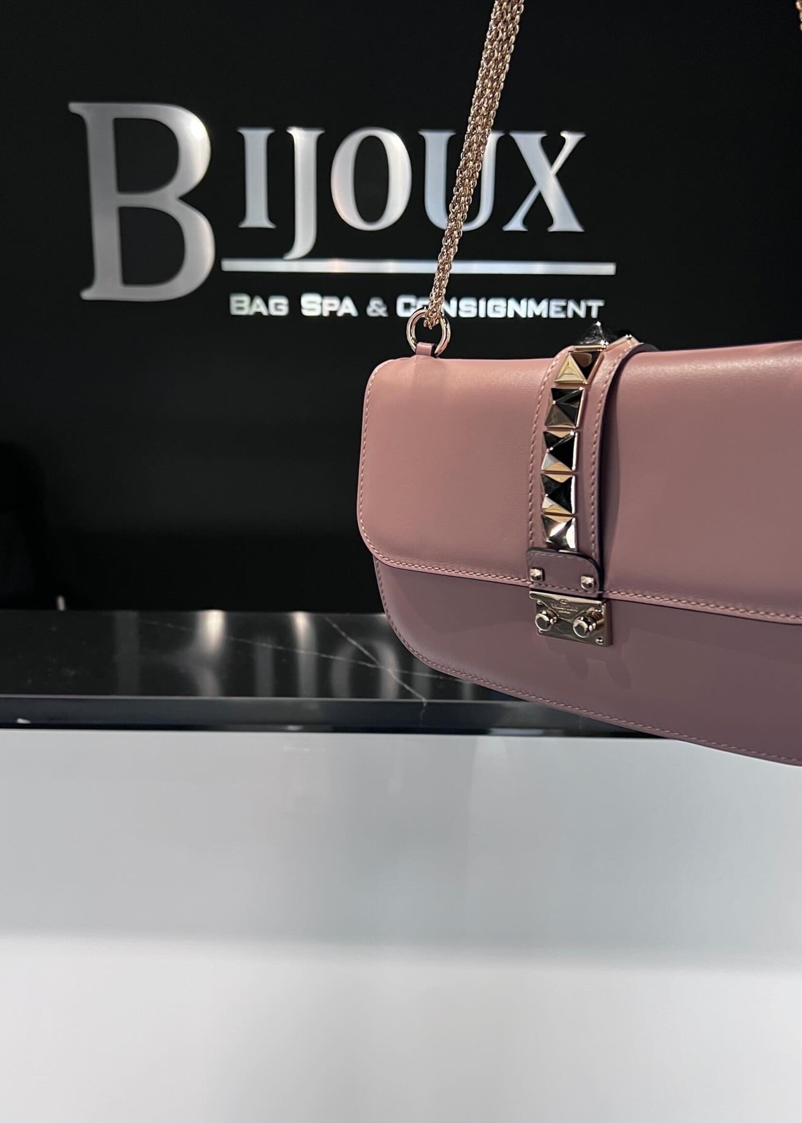 Valentino SOLD- Valentino Medium Glam Lock Nude