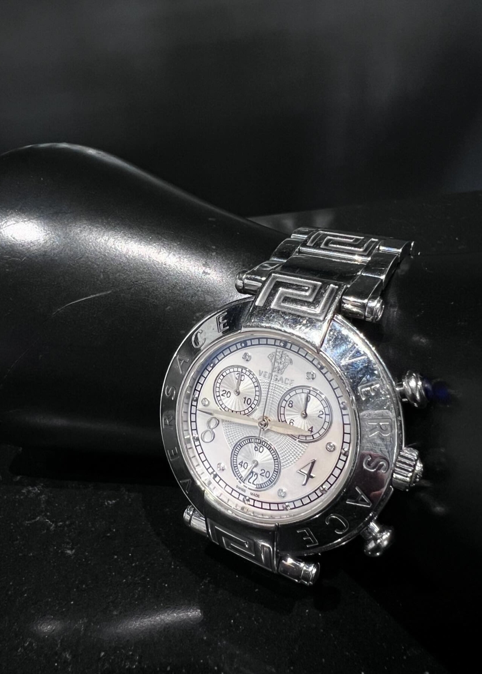 Versace Versace Mother of Pearl Chronograph Reve Watch