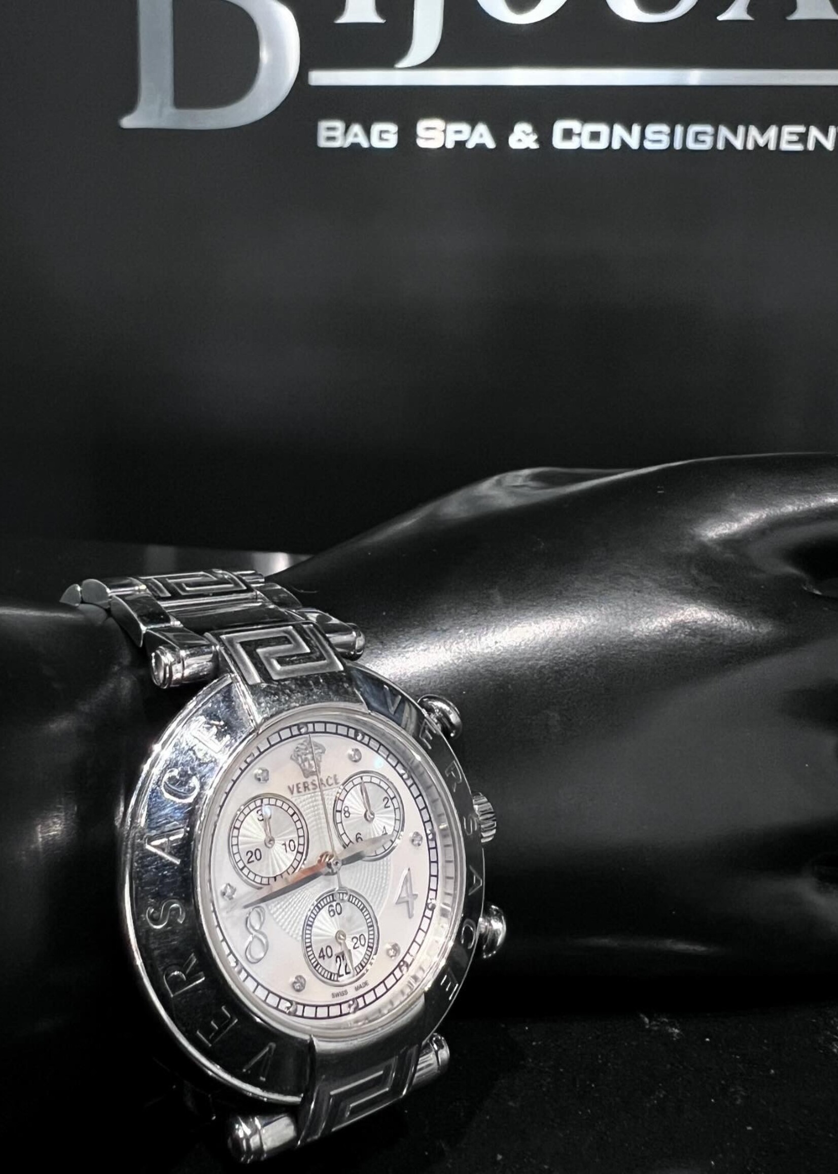 Versace Versace Mother of Pearl Chronograph Reve Watch