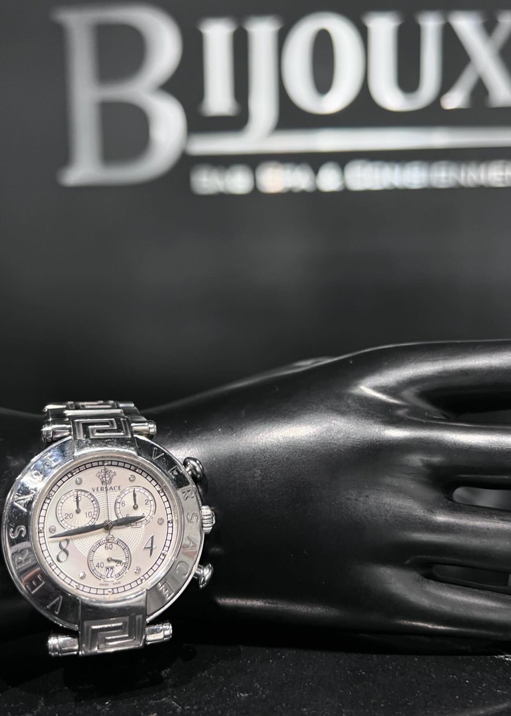 Versace Versace Mother of Pearl Chronograph Reve Watch