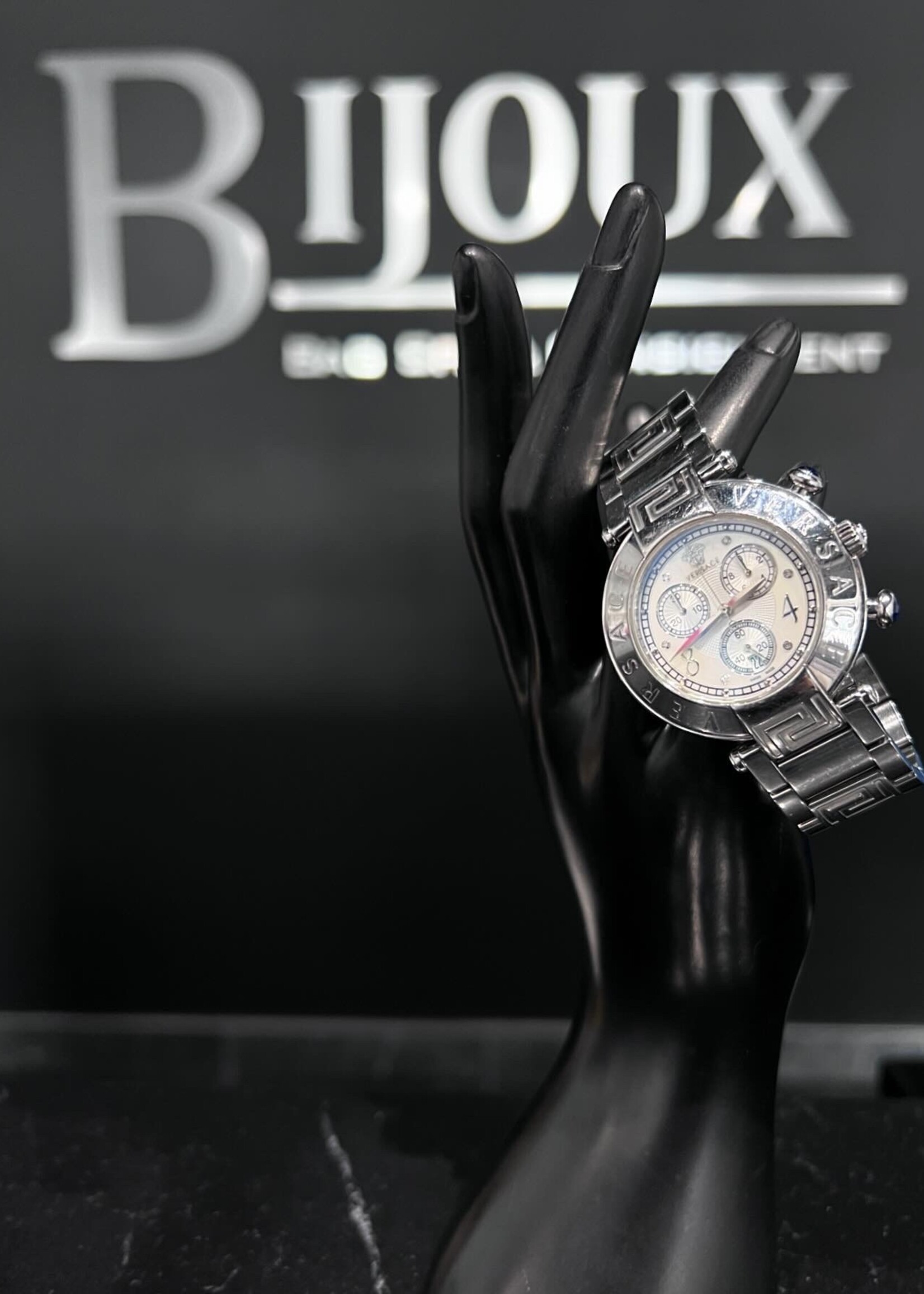 Versace Versace Mother of Pearl Chronograph Reve Watch