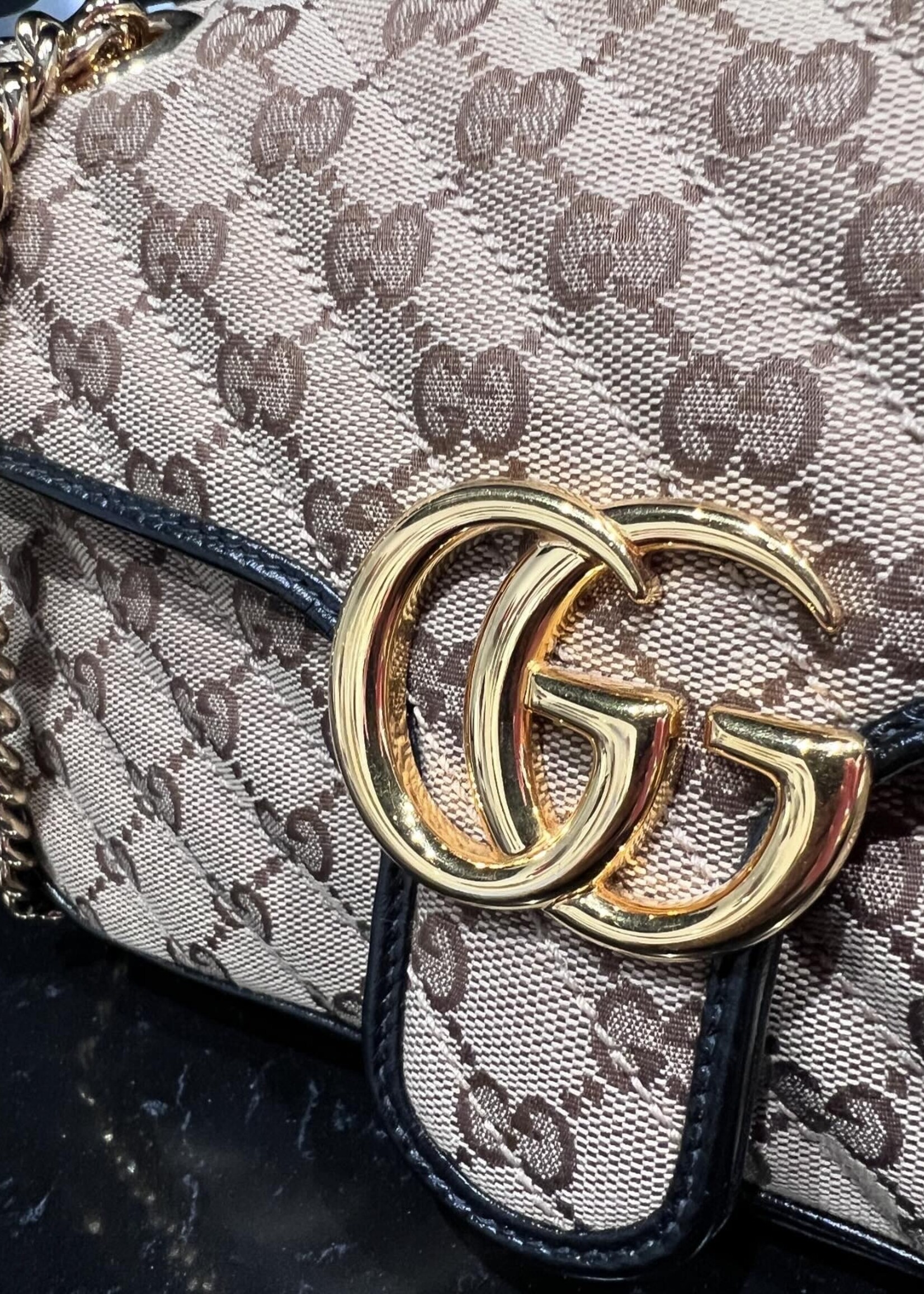 Gucci SOLD- Gucci Small Marmont Monogram Bag