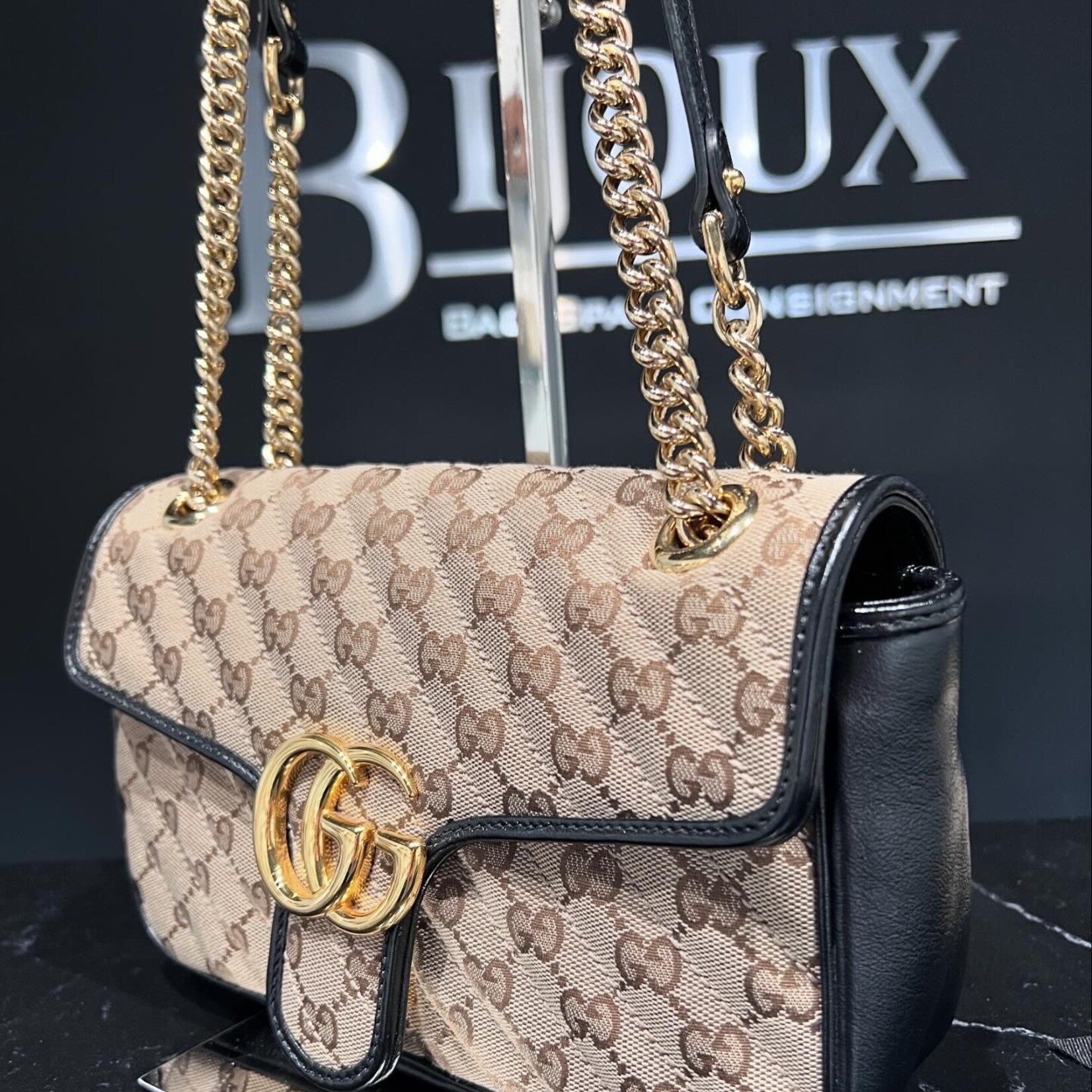 Gucci SOLD- Gucci Small Marmont Monogram Bag