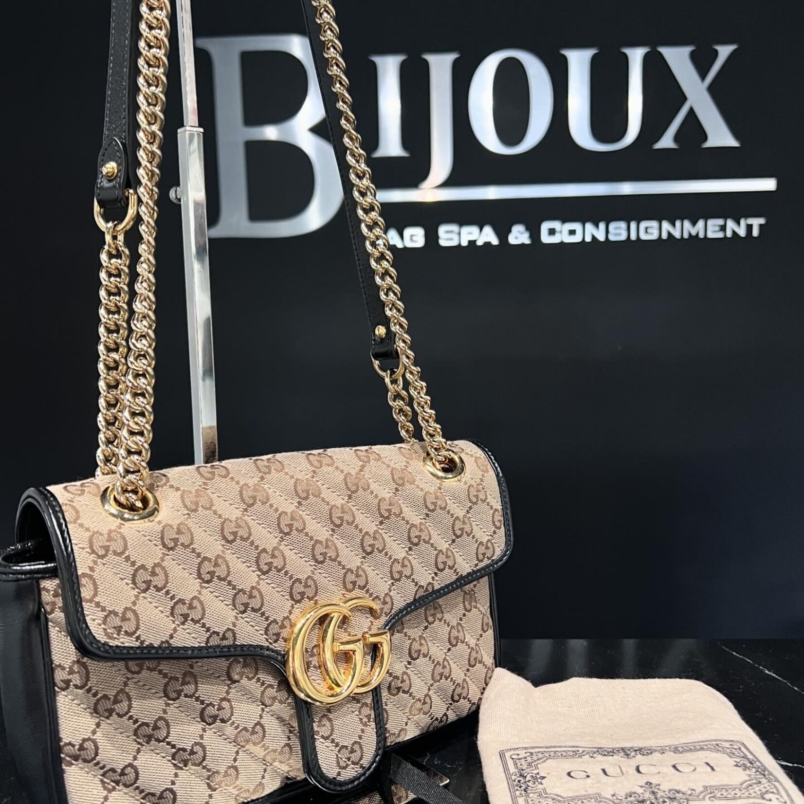 Gucci SOLD- Gucci Small Marmont Monogram Bag