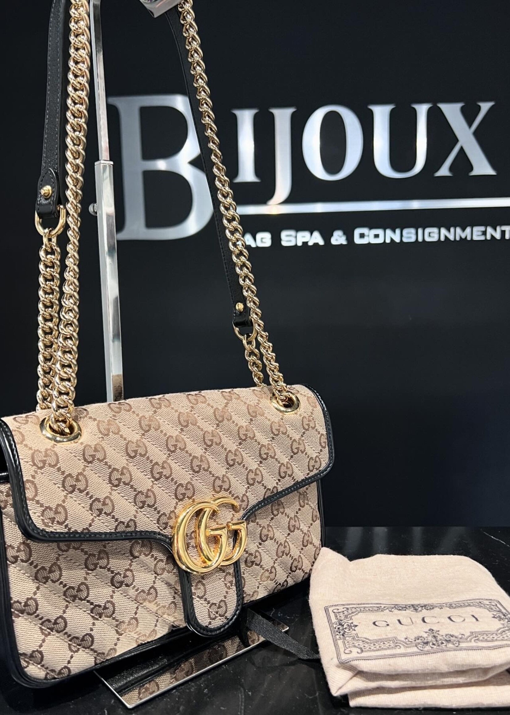 Gucci SOLD- Gucci Small Marmont Monogram Bag