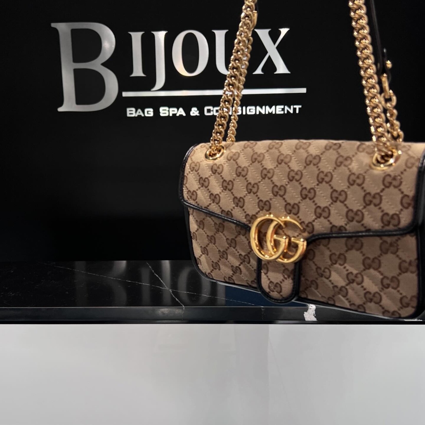 Gucci SOLD- Gucci Small Marmont Monogram Bag