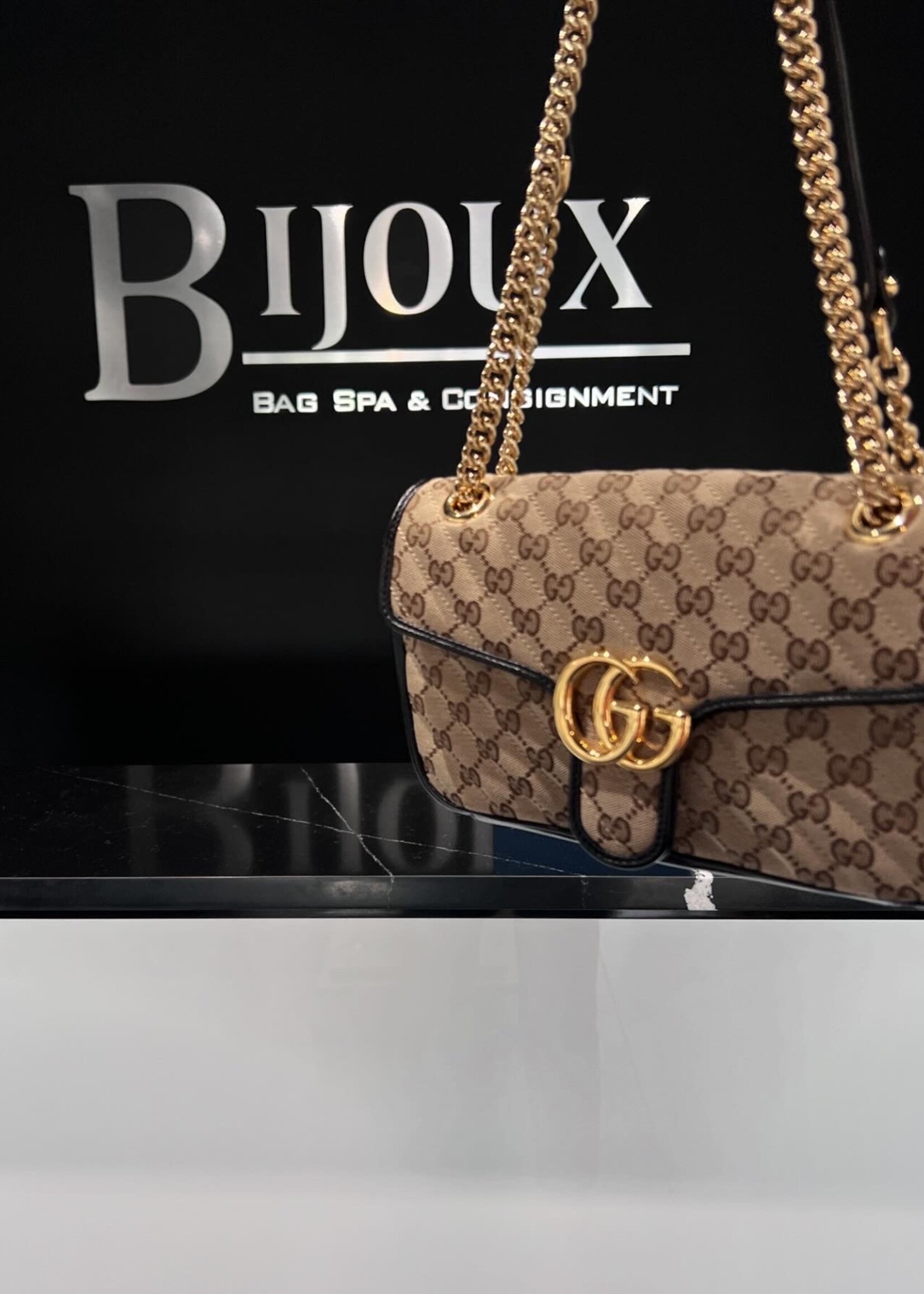 Gucci SOLD- Gucci Small Marmont Monogram Bag