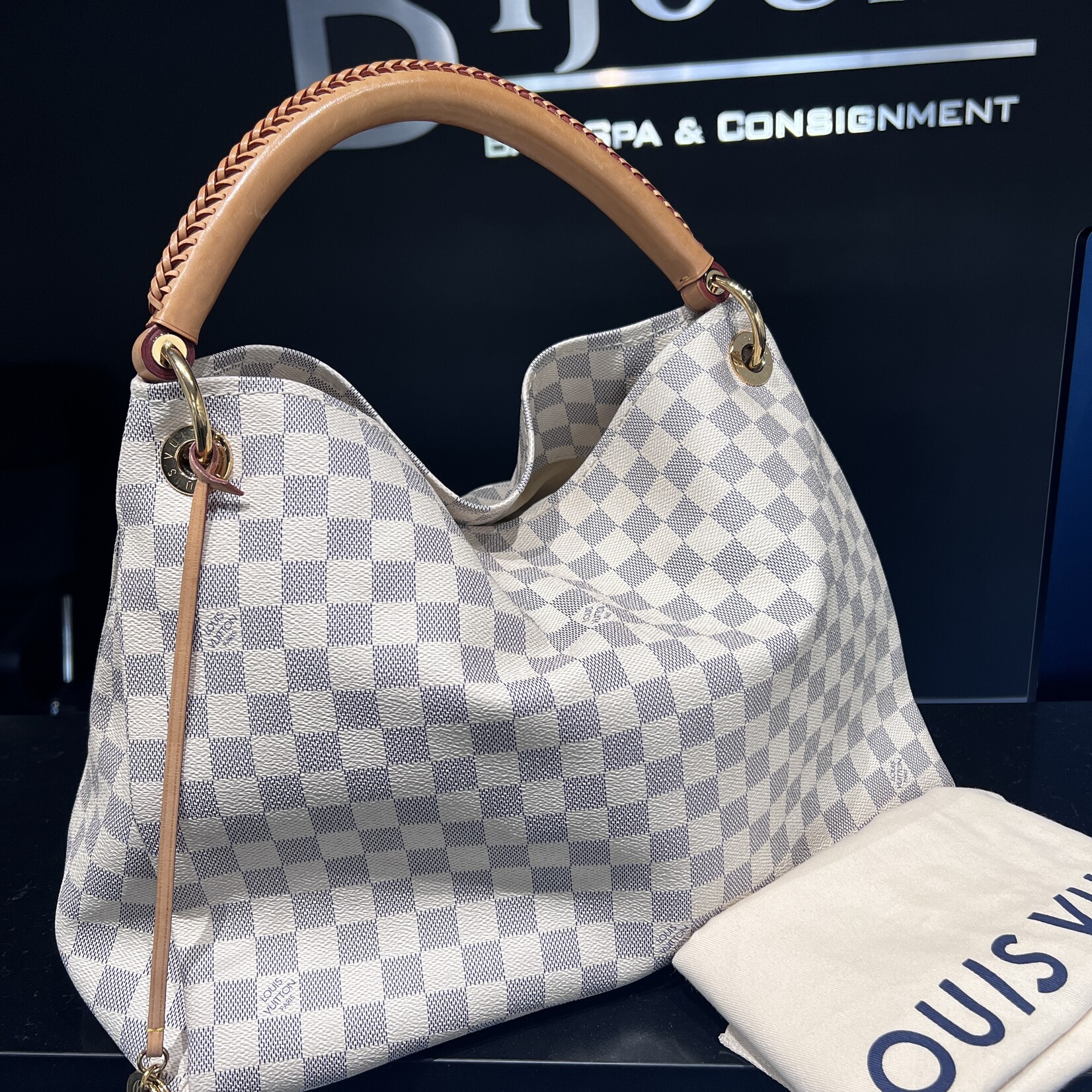 Louis Vuitton SOLD- Louis Vuitton Artsy MM- Damier Azur