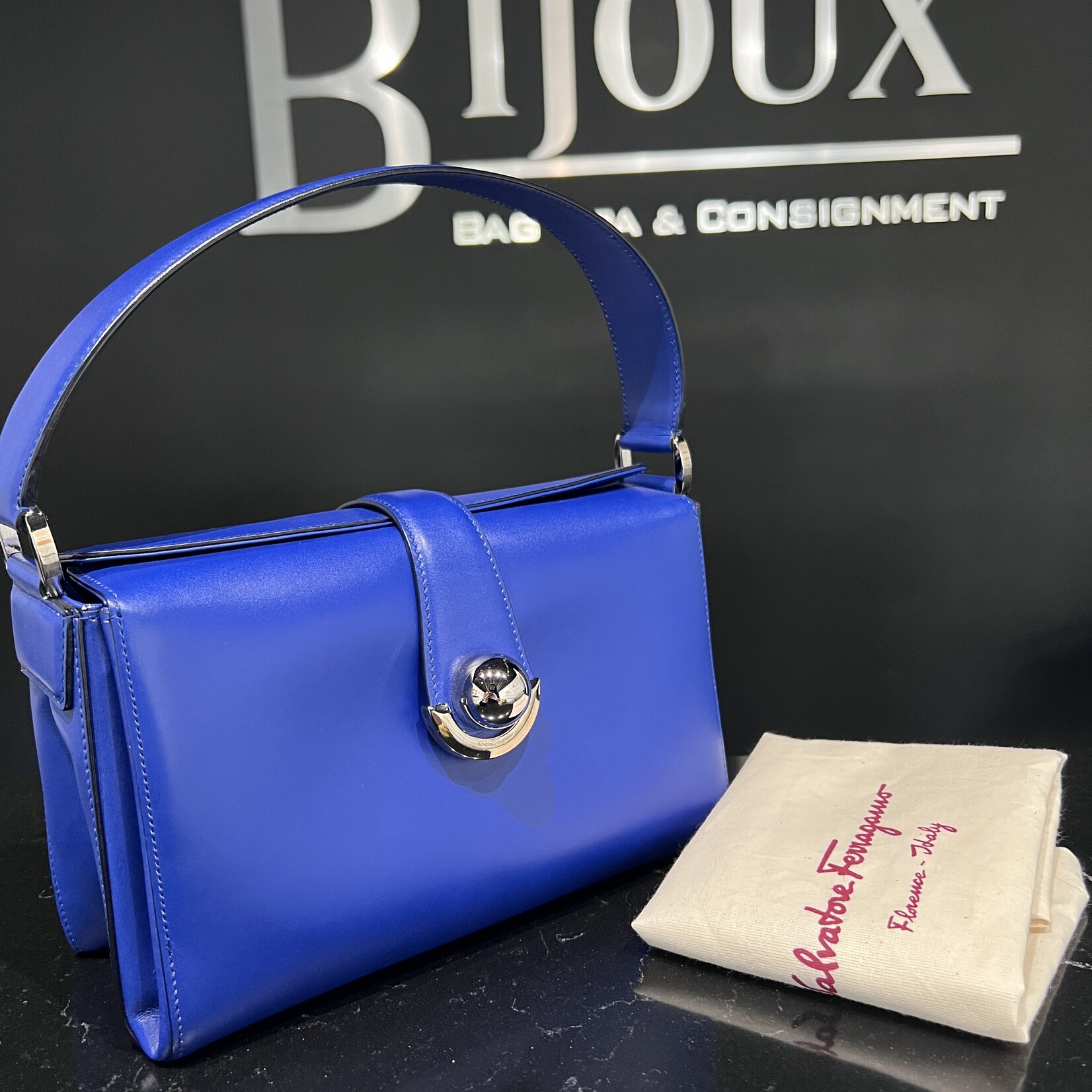 Salvatore Ferragamo SOLD- Salvatore Ferragamo Mini Bag Blue