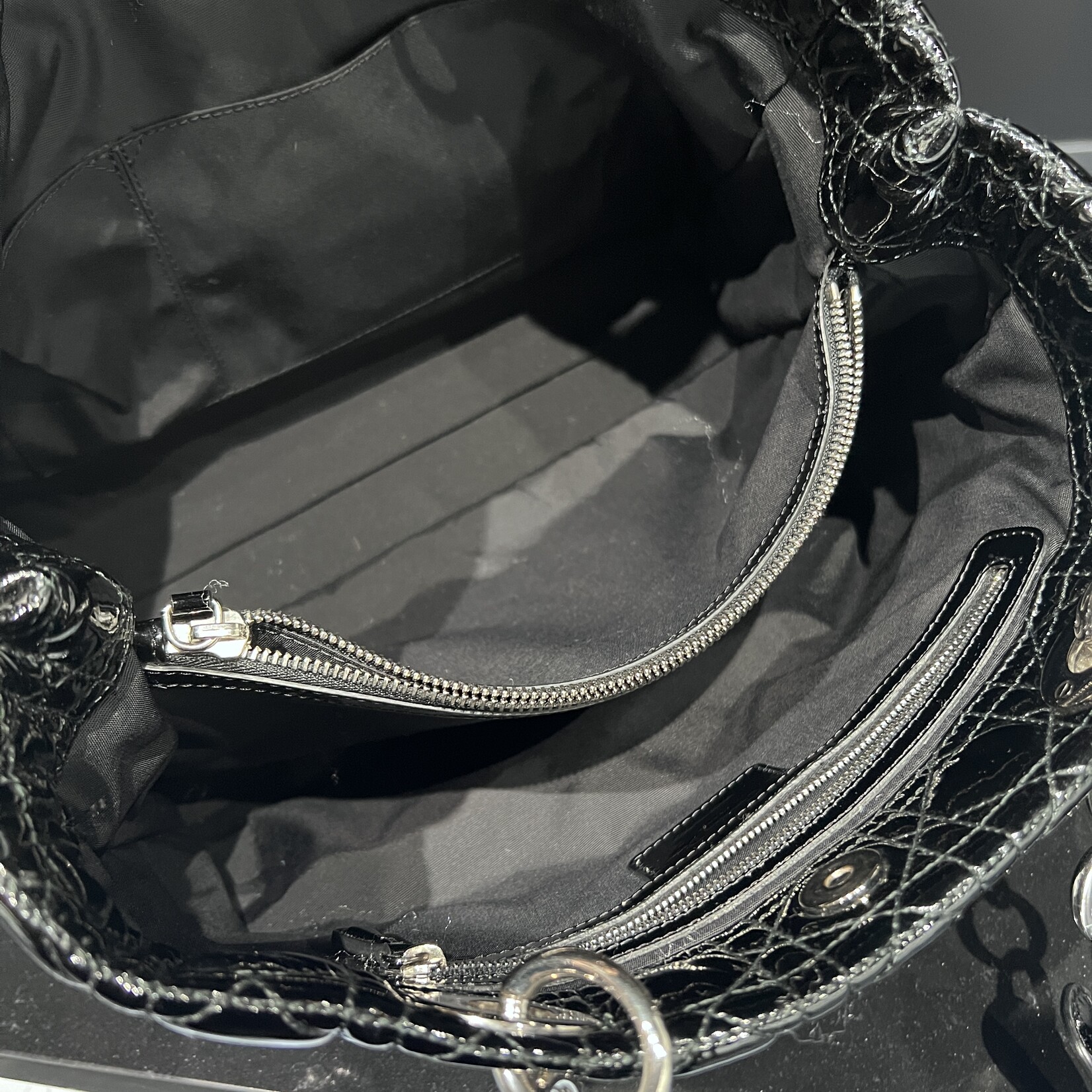 Christian Dior Christian Dior Patent Shopper Tote