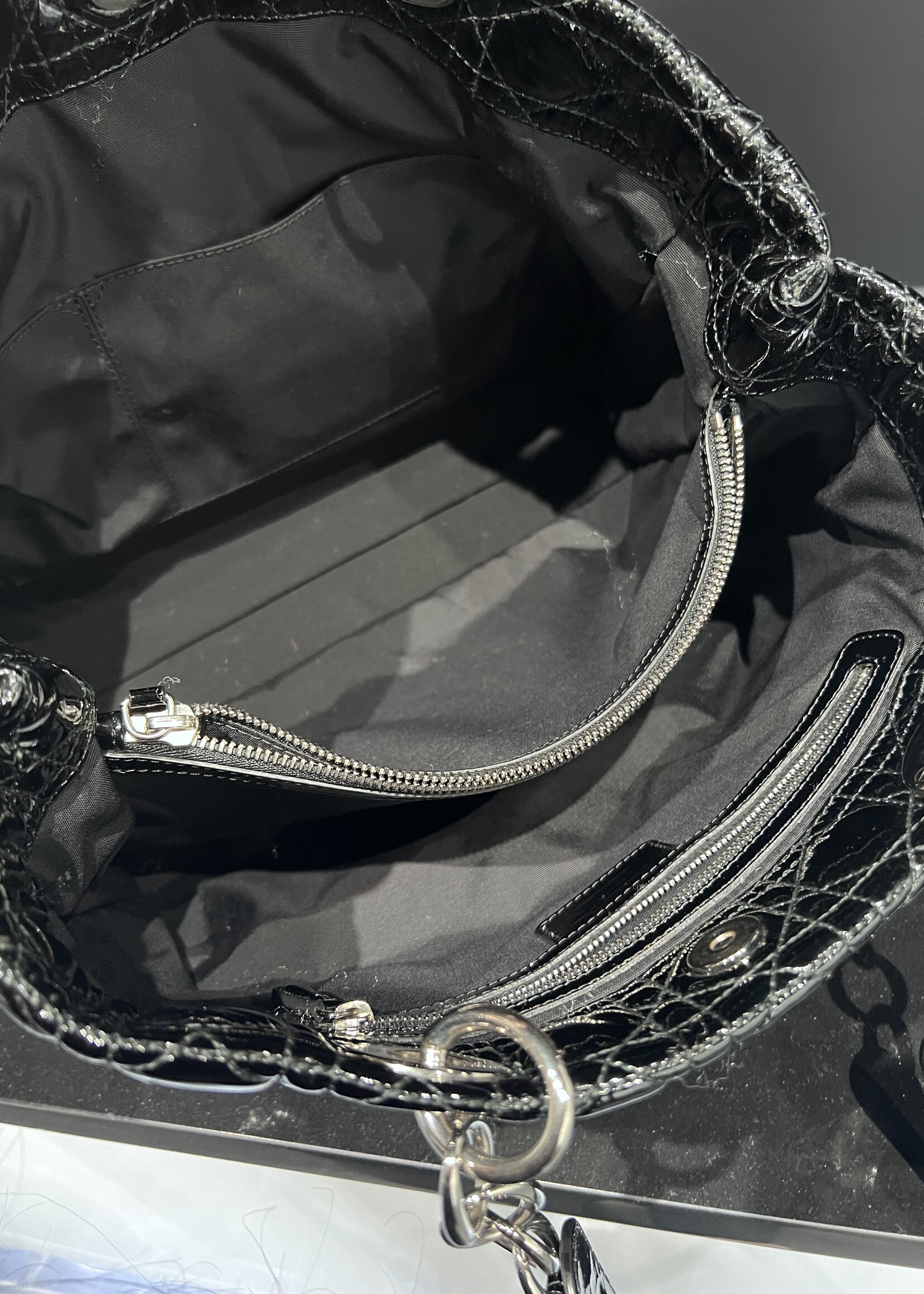 Christian Dior Christian Dior Patent Shopper Tote