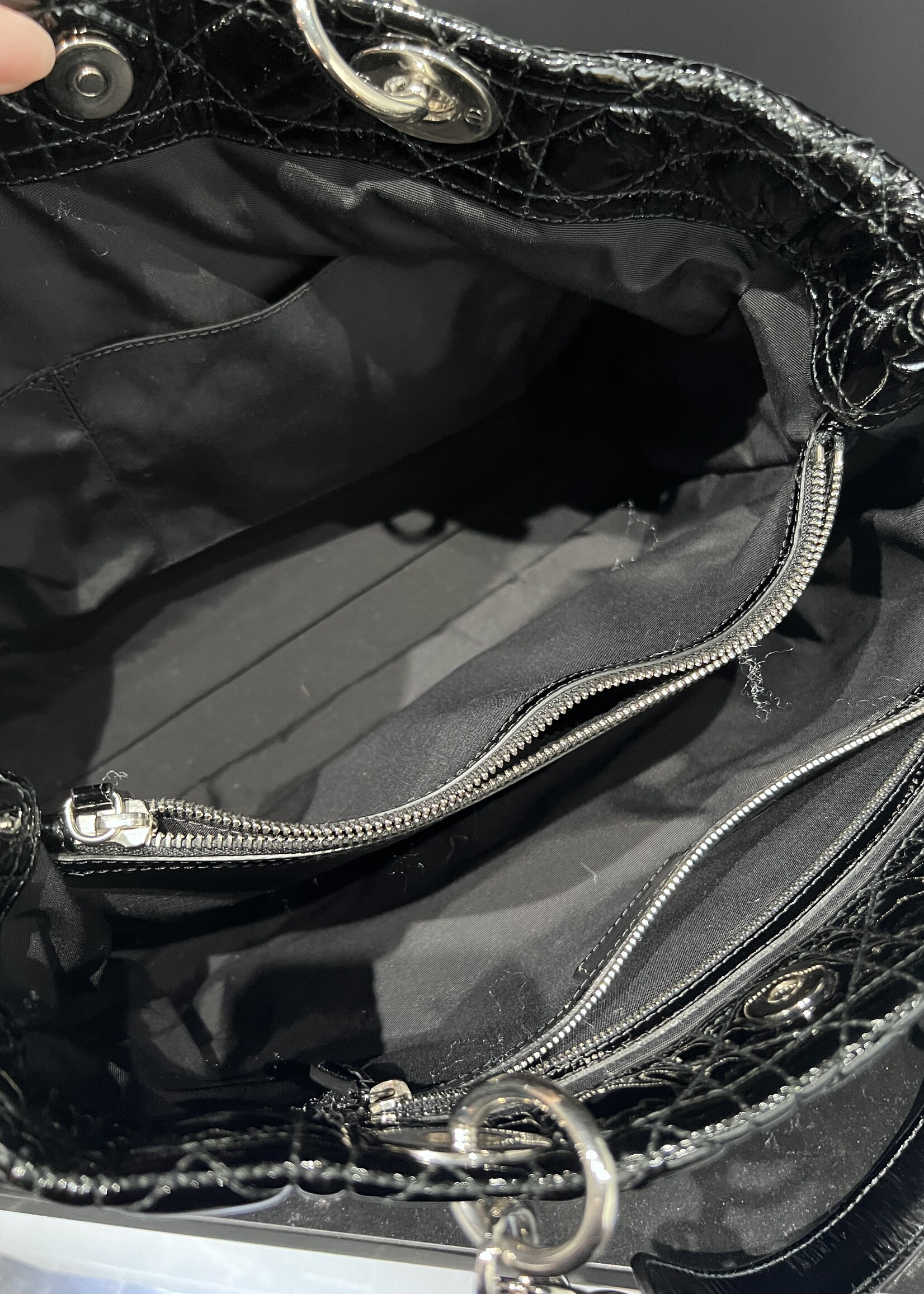 Christian Dior Christian Dior Patent Shopper Tote