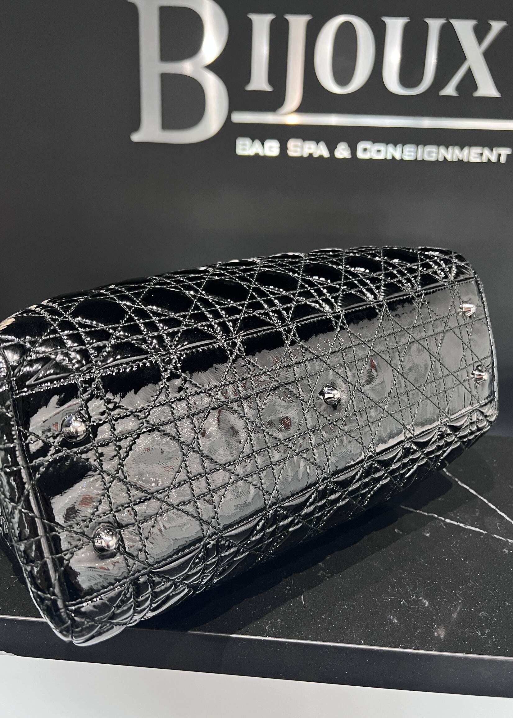 Christian Dior Christian Dior Patent Shopper Tote