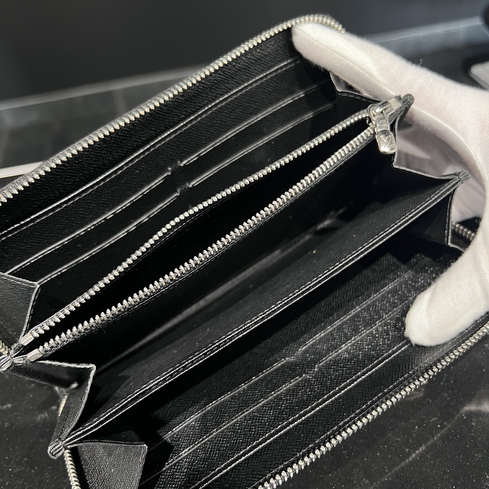 Louis Vuitton SOLD- Louis Vuitton Black Epi Zippy Wallet