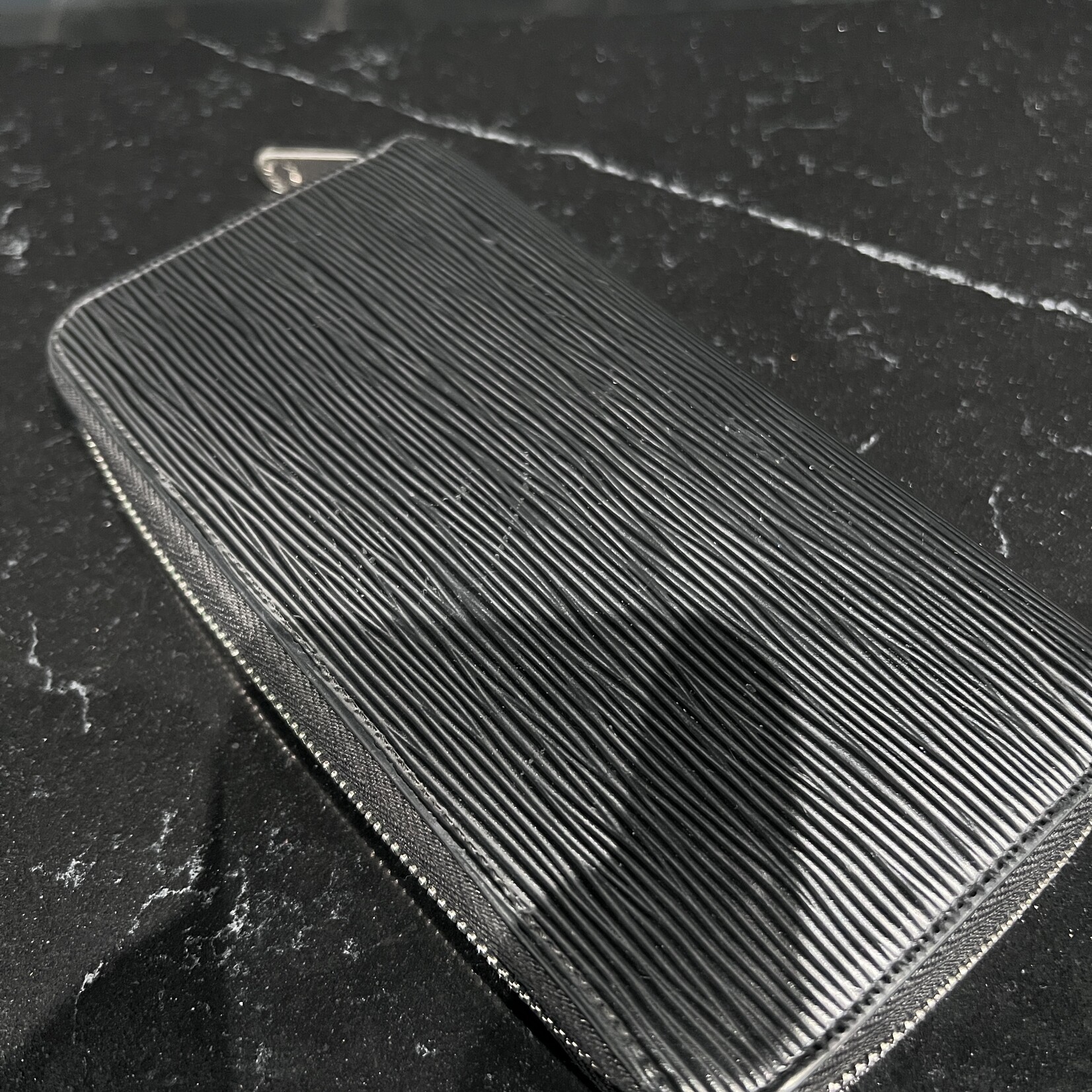 Louis Vuitton SOLD- Louis Vuitton Black Epi Zippy Wallet
