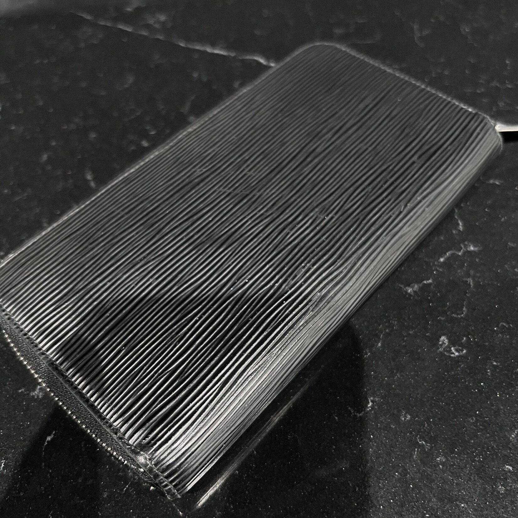 Louis Vuitton SOLD- Louis Vuitton Black Epi Zippy Wallet