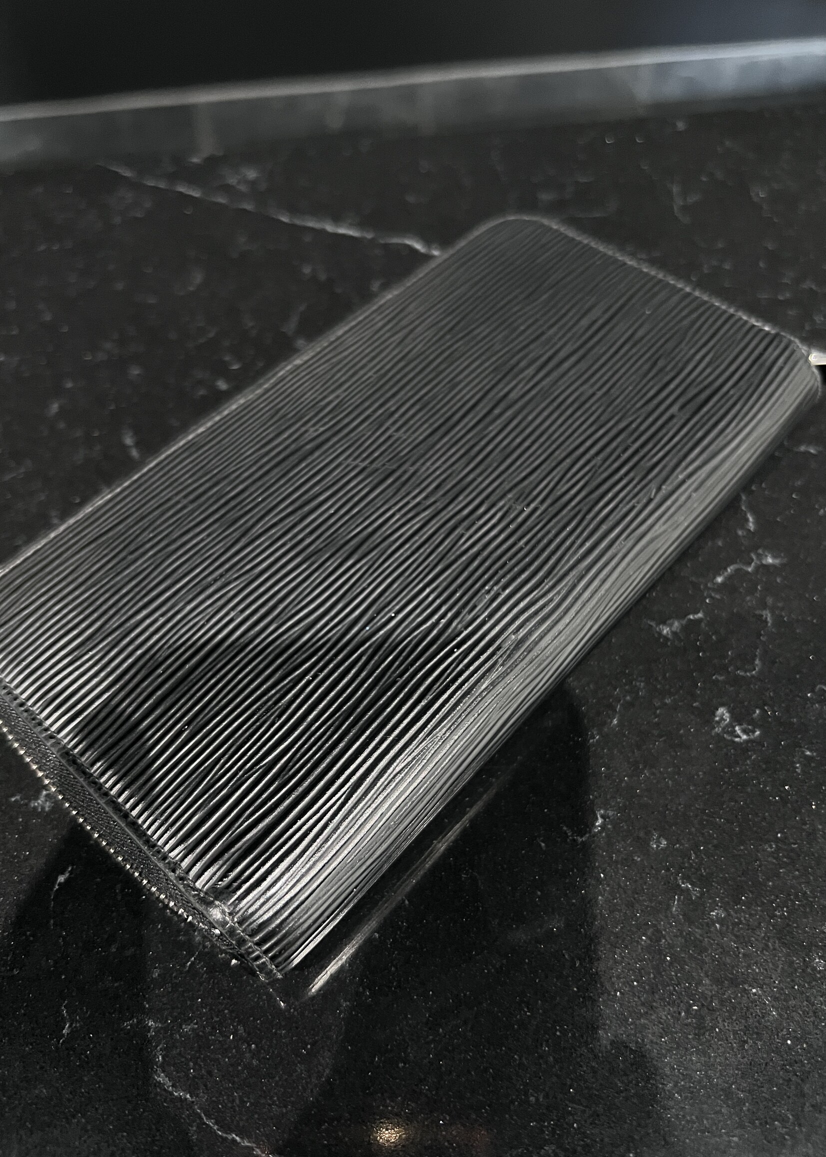 Louis Vuitton SOLD- Louis Vuitton Black Epi Zippy Wallet