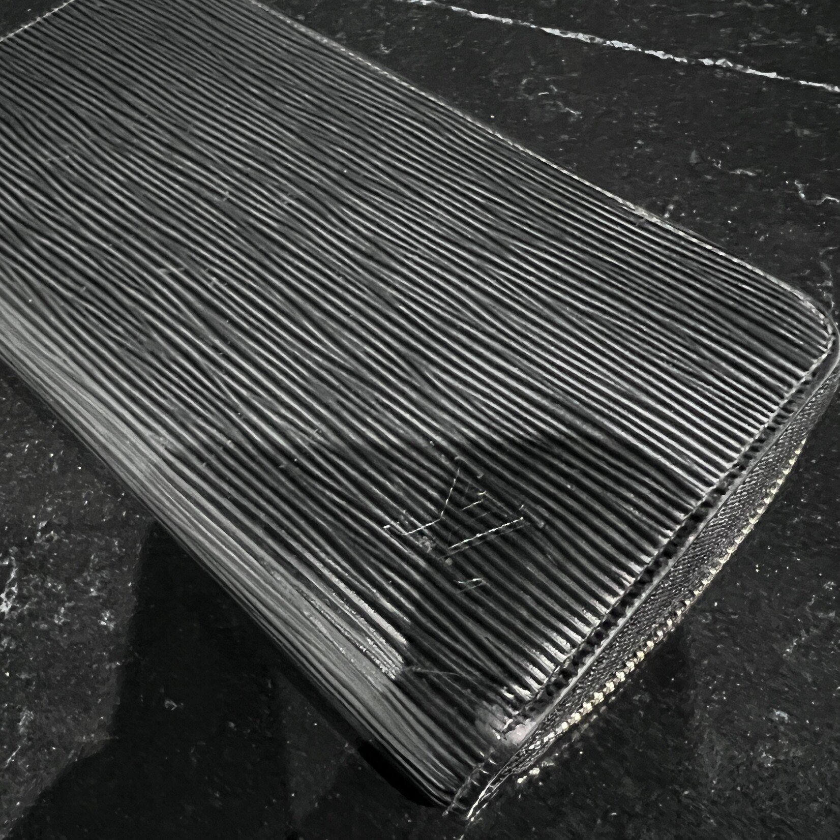 Louis Vuitton SOLD- Louis Vuitton Black Epi Zippy Wallet