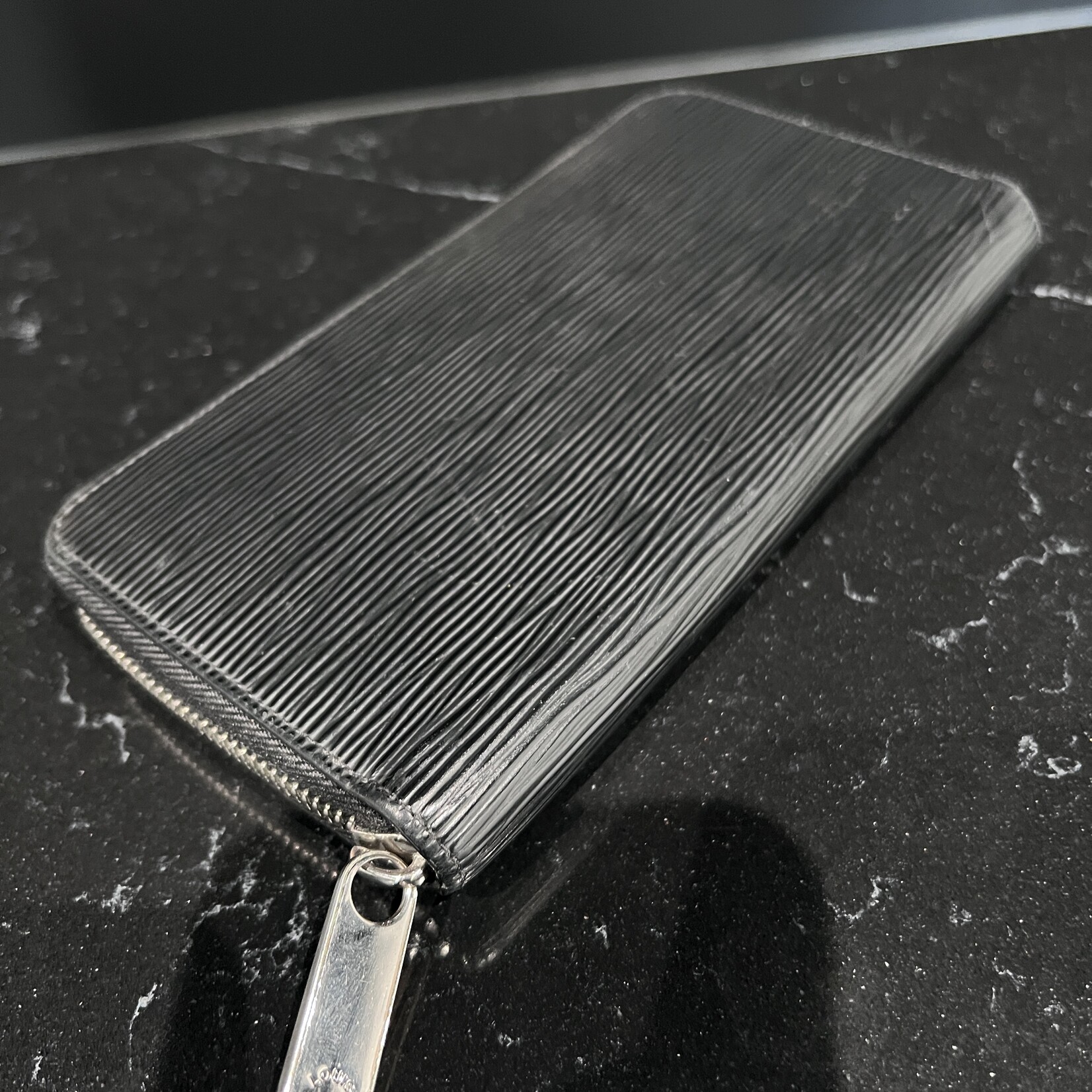 Louis Vuitton SOLD- Louis Vuitton Black Epi Zippy Wallet