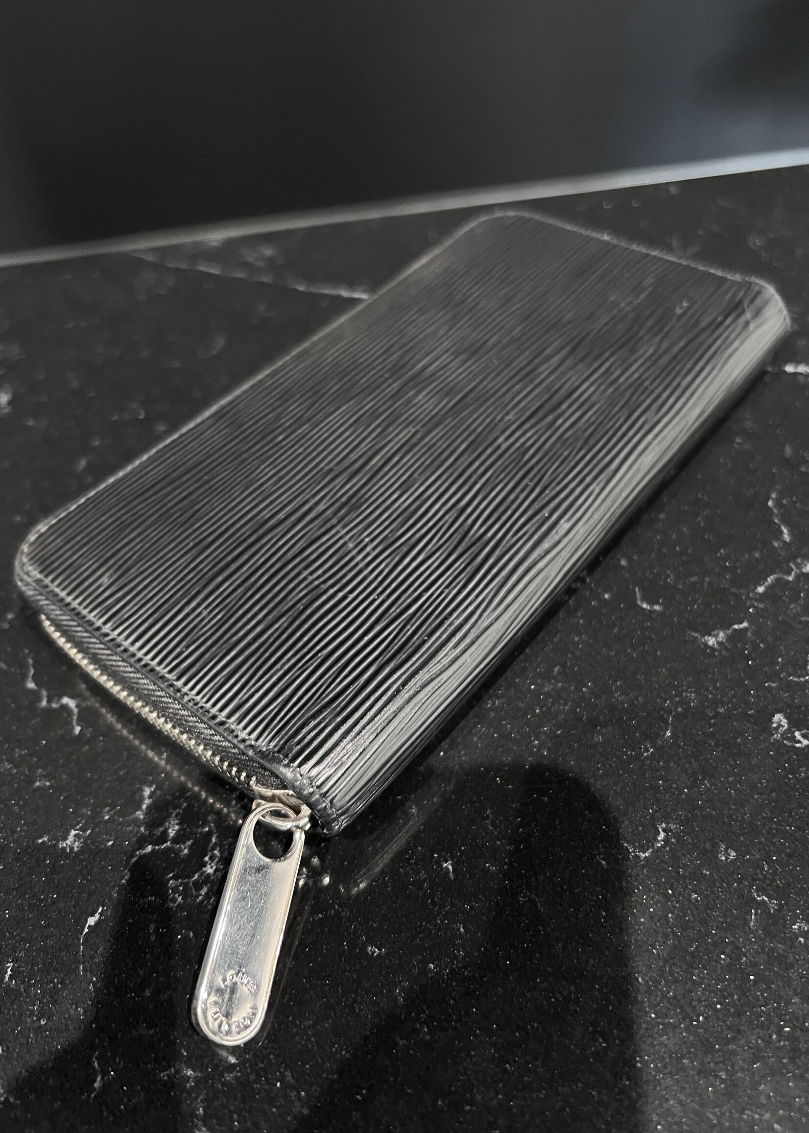 Louis Vuitton SOLD- Louis Vuitton Black Epi Zippy Wallet