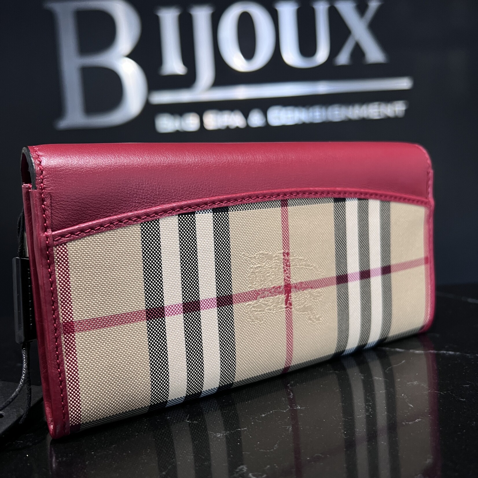 Burberry SOLD - Burberry Red Wallet