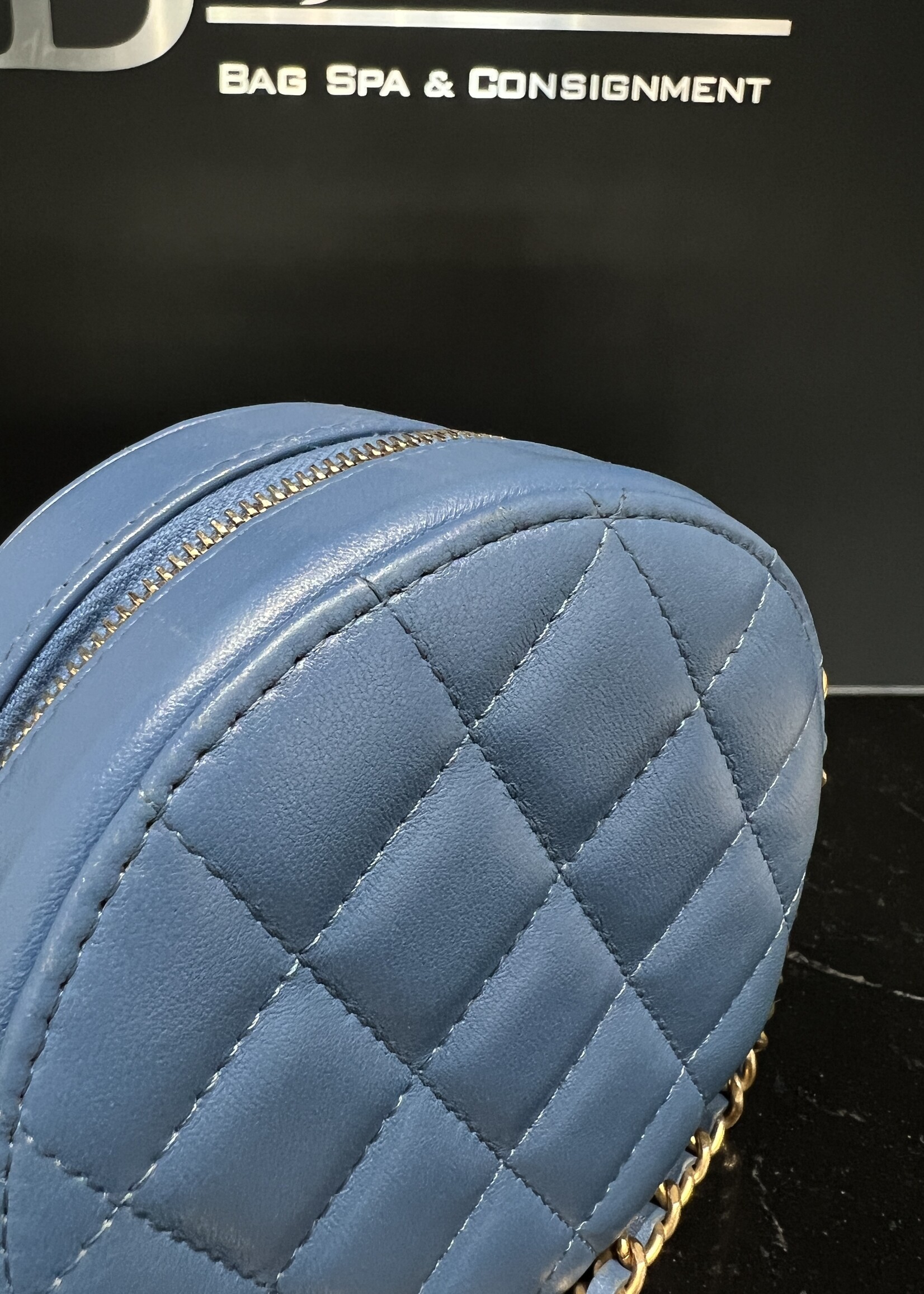 Chanel SOLD- Chanel Mini Round Bag on Chain