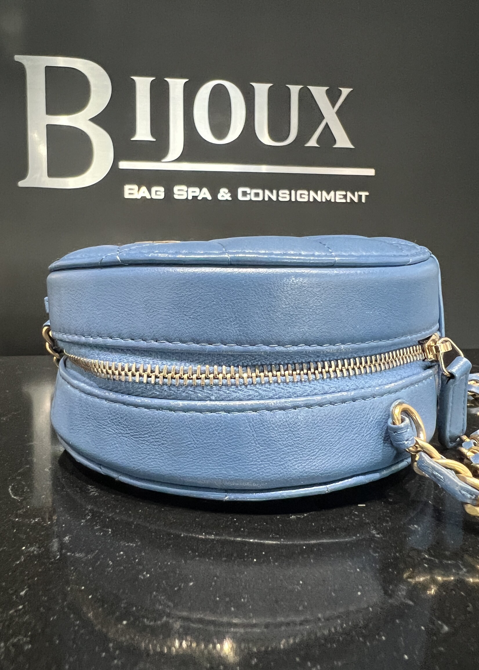 Chanel SOLD- Chanel Mini Round Bag on Chain