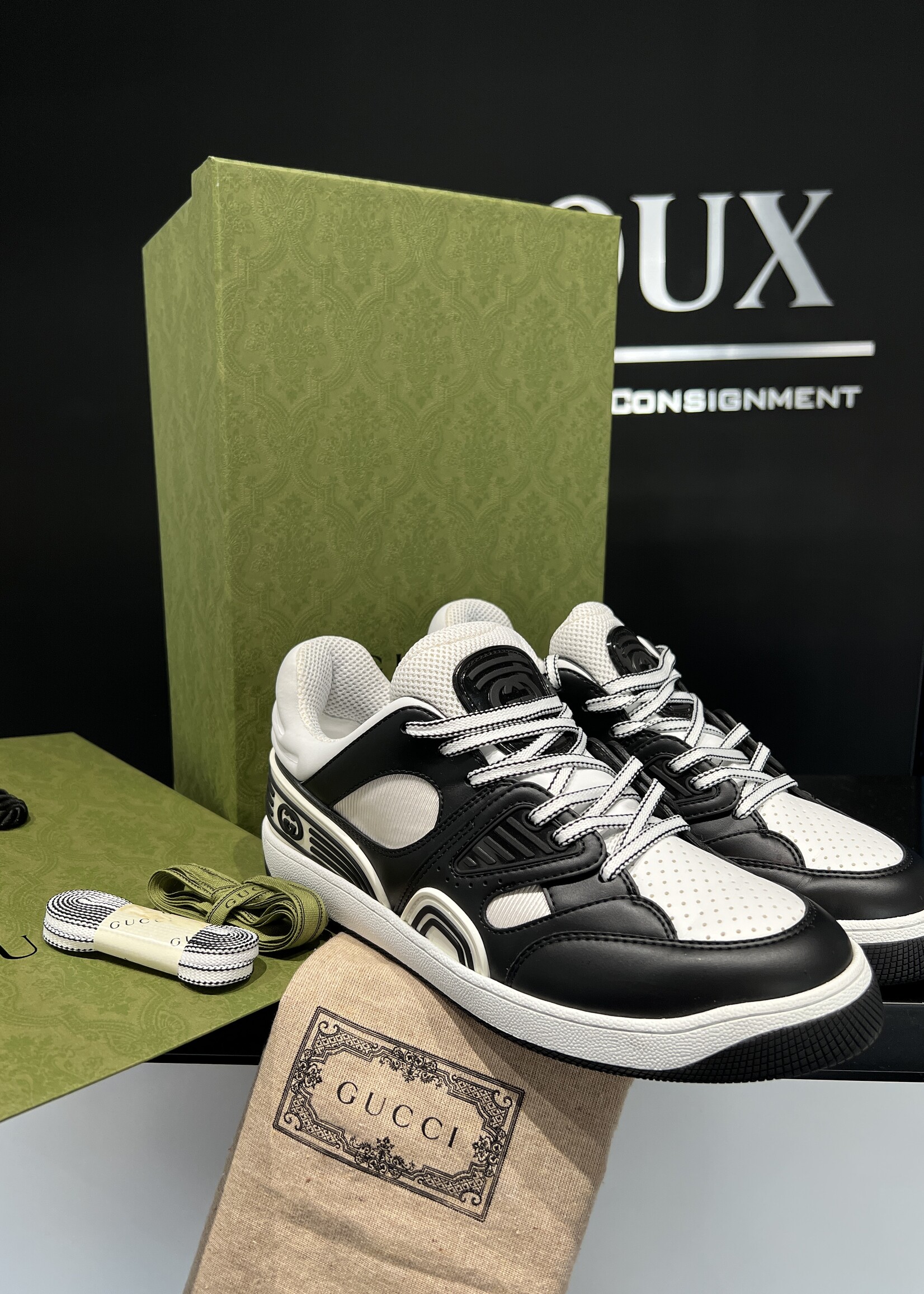 Gucci SOLD - Gucci Basket Demetria Sneakers 7.5 M/ 9.5 W