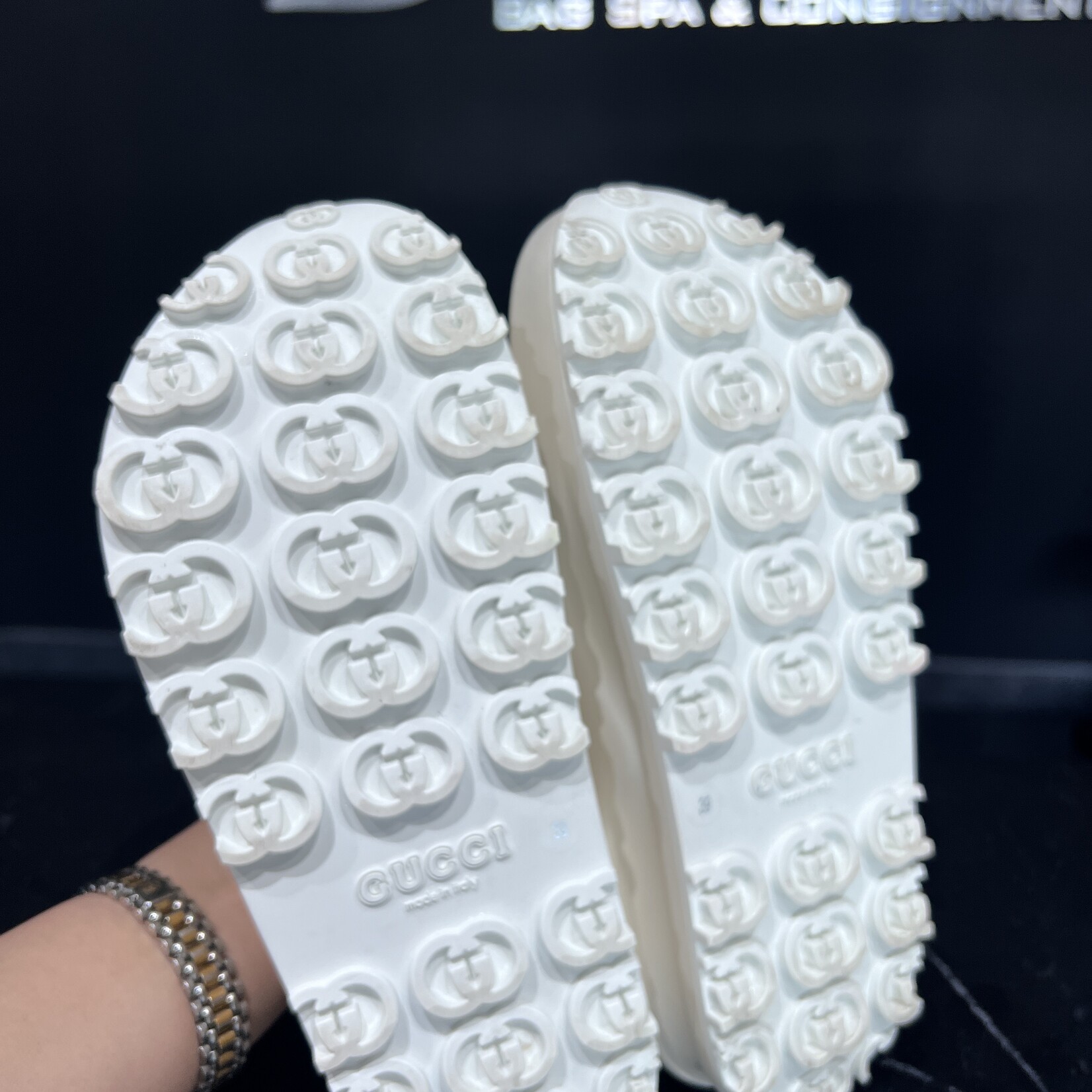 Gucci Gucci Platform Rubber Sandals