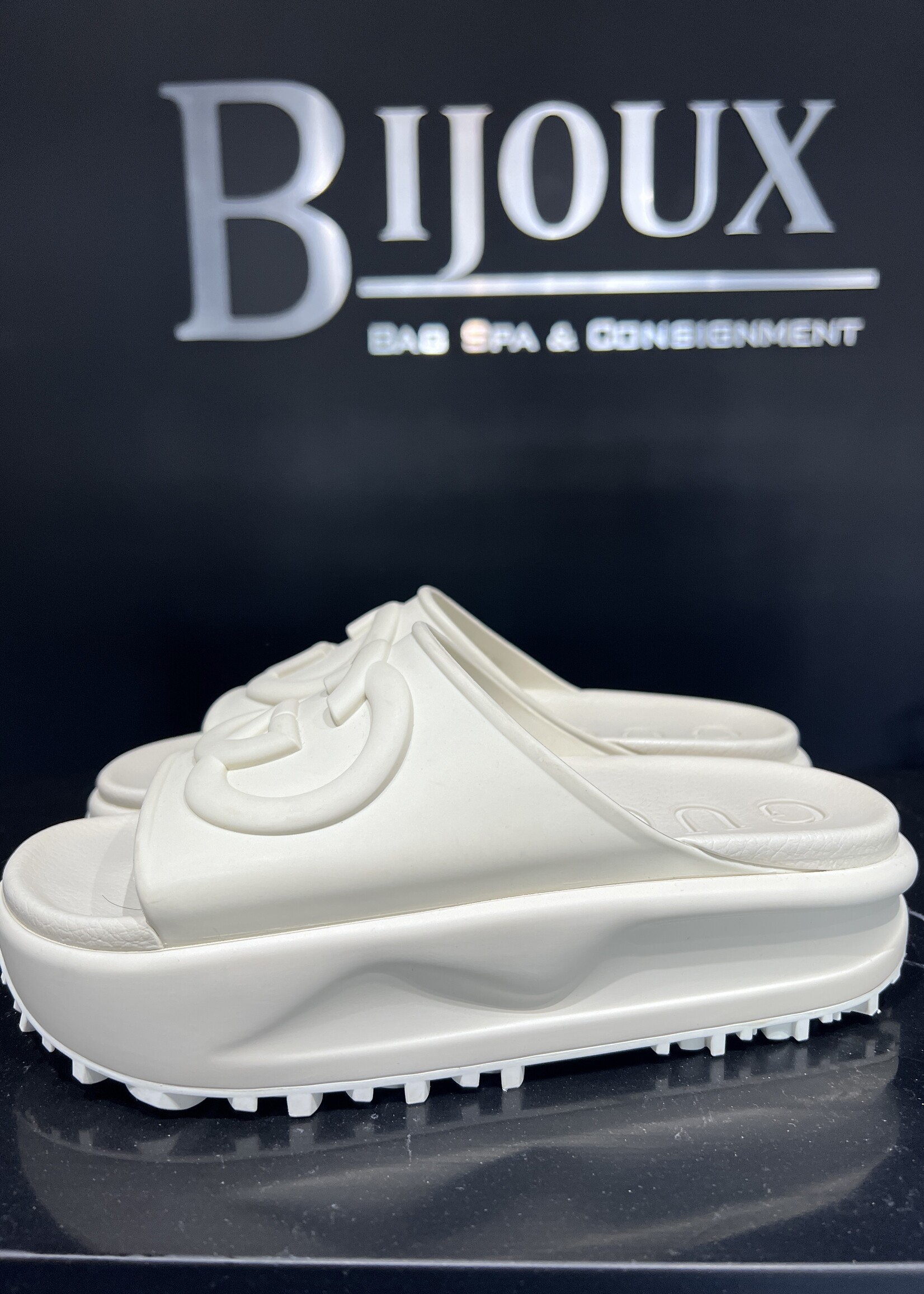 Gucci Gucci Platform Rubber Sandals