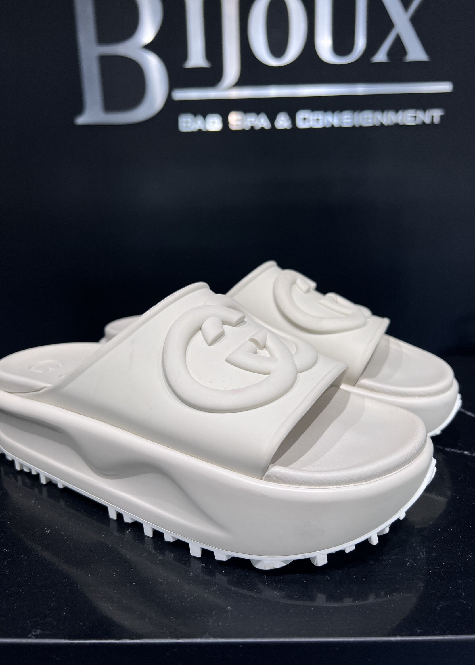 Gucci Gucci Platform Rubber Sandals